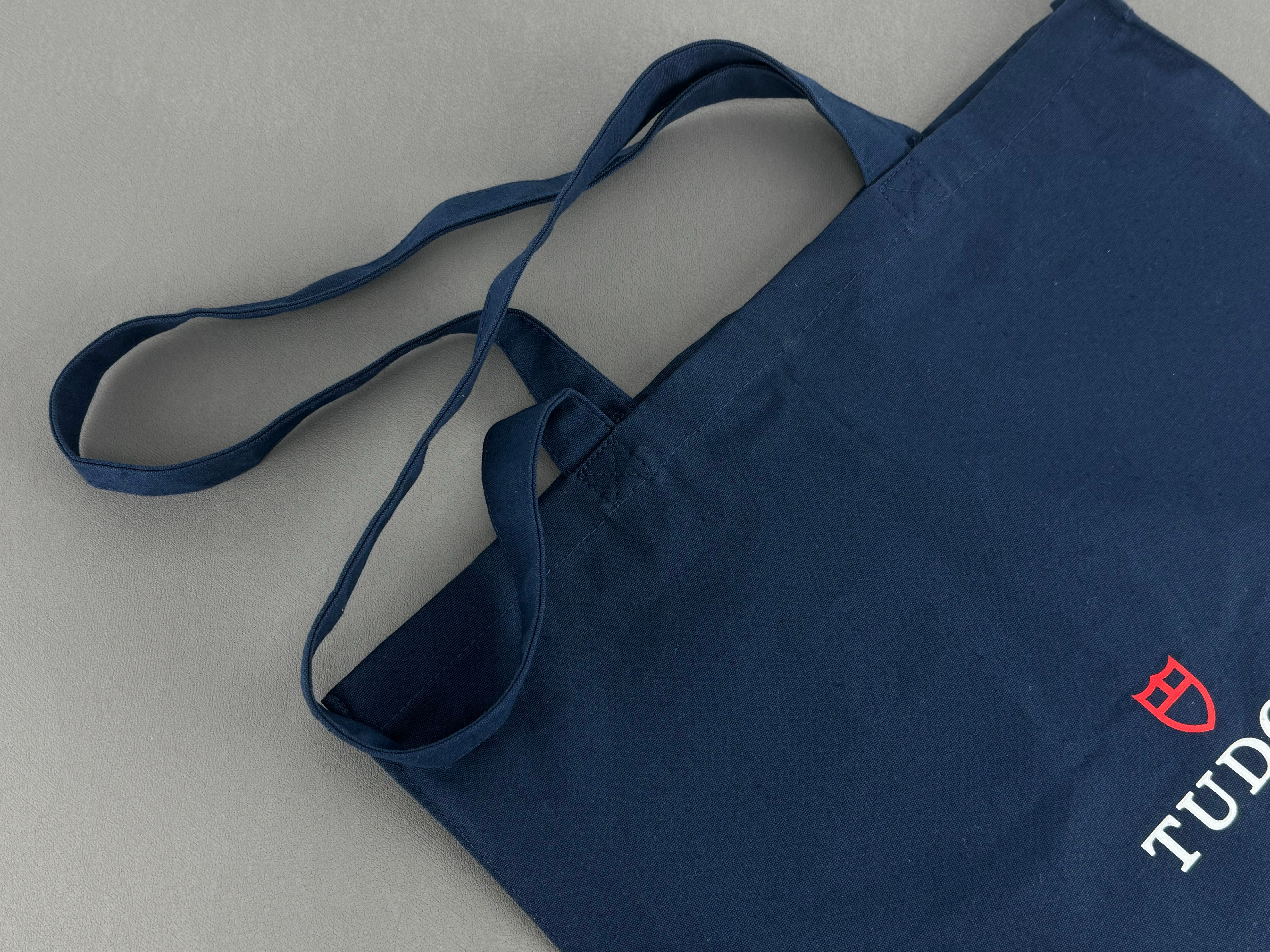 Tudor Tote Bag Cotton Blue