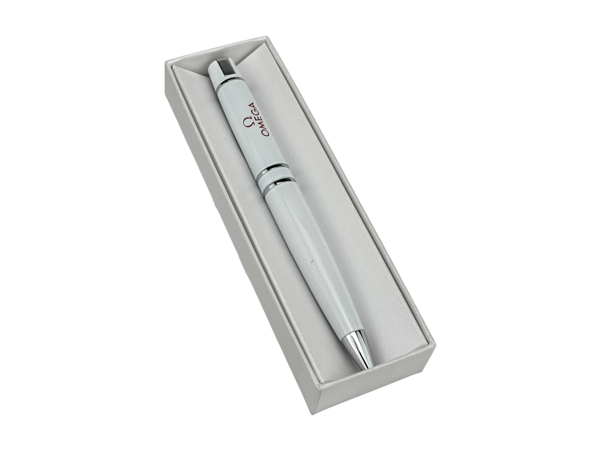 Omega ballpoint pen white