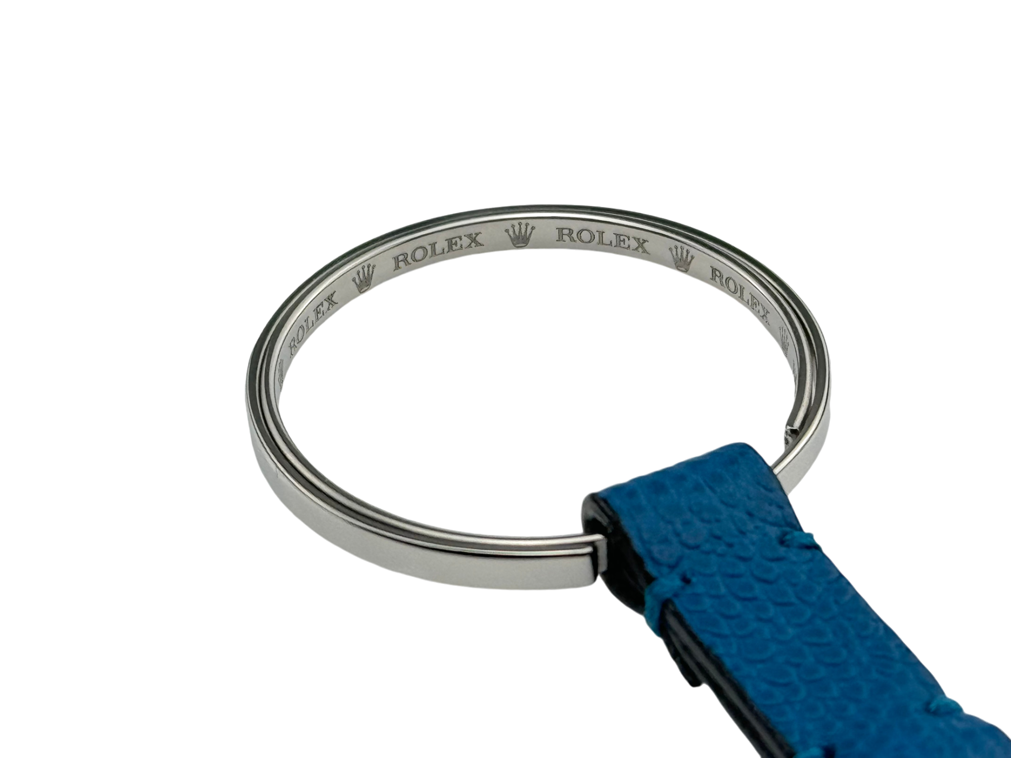 Rolex Keychain Silver, Blue