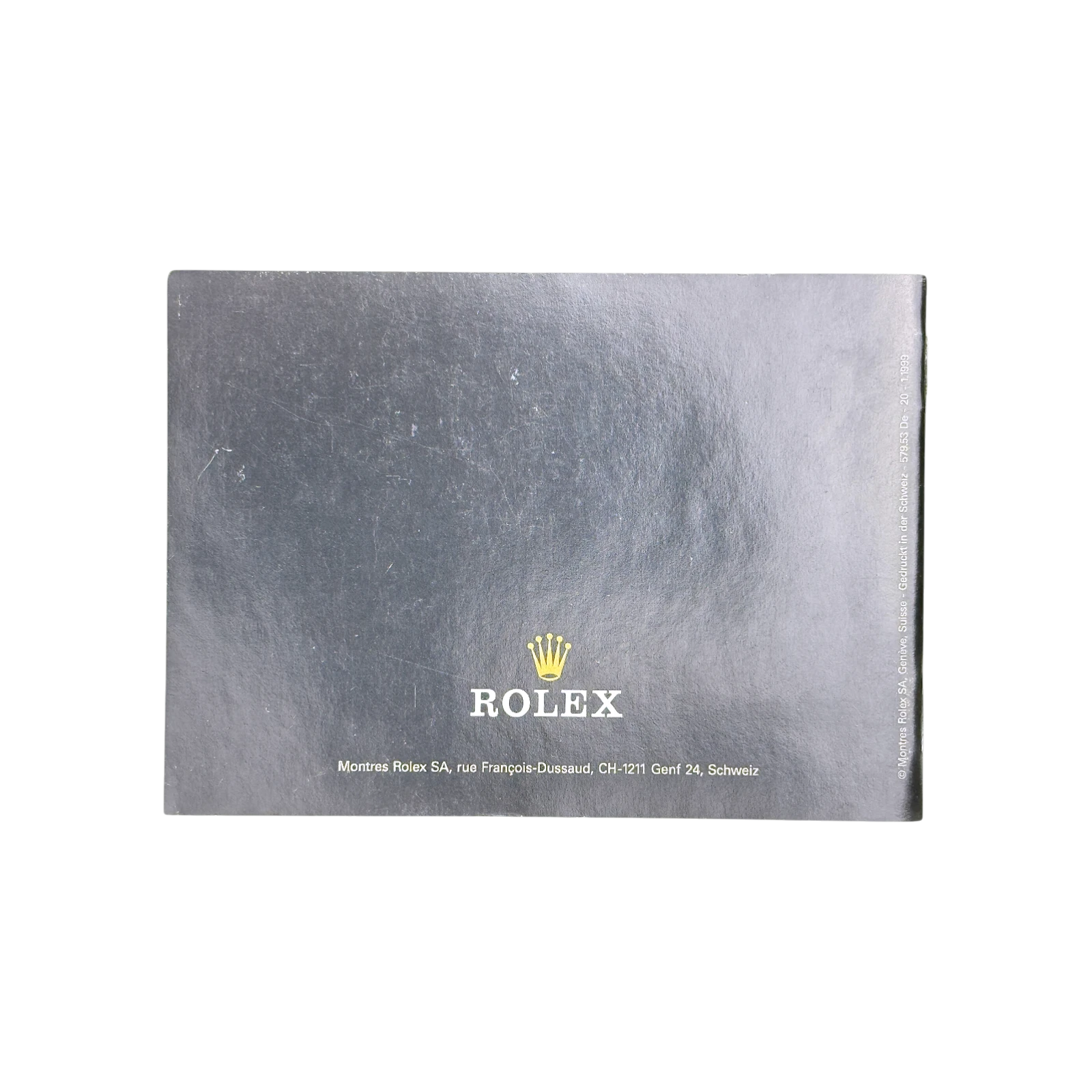 Ihre Rolex Oyster Handbuch - Booklet Deutsch 579.53 De - 20 - 1.1999