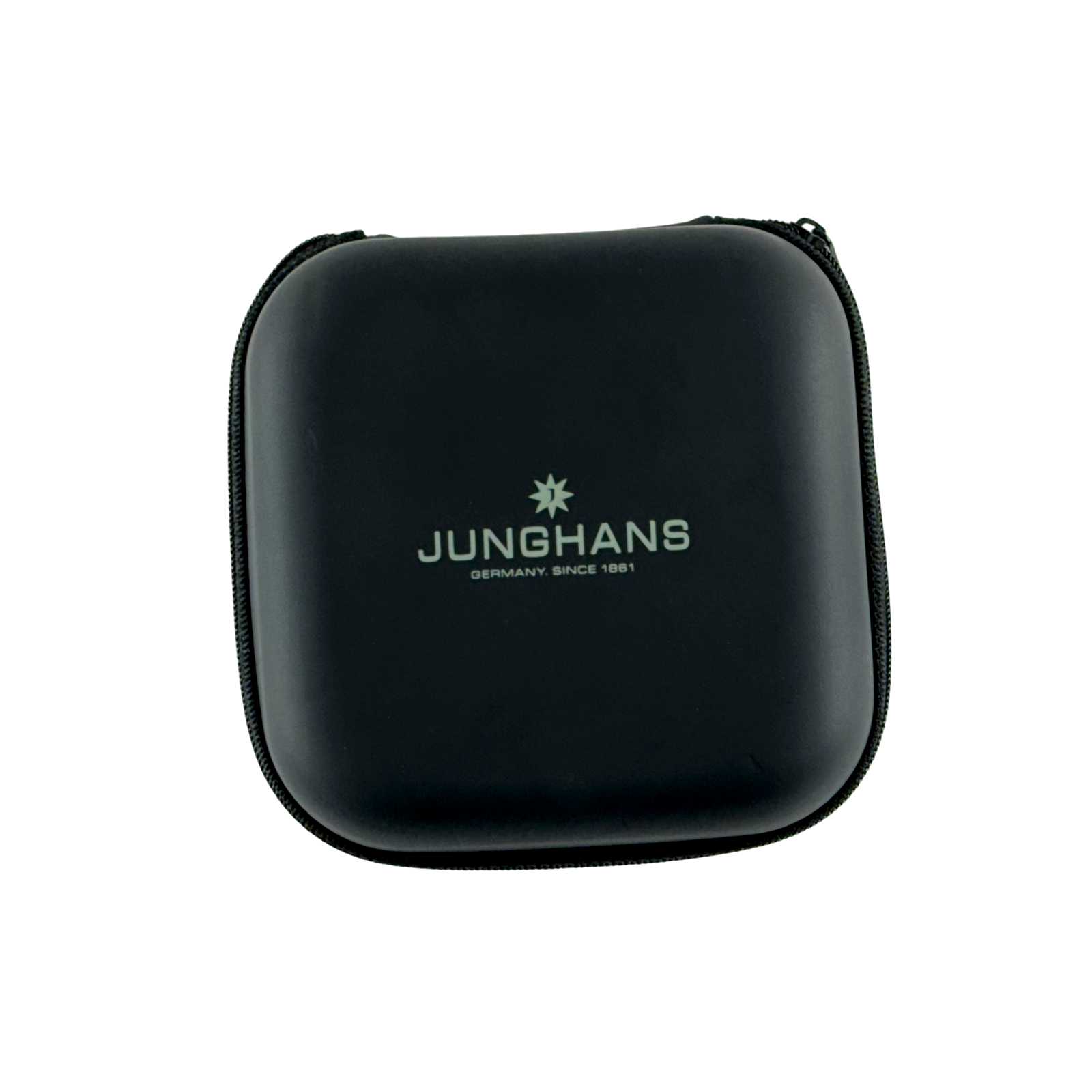 Junghans Etui Reiseetui Reisebox Box Uhrenetui Schwarz travel service case pouch