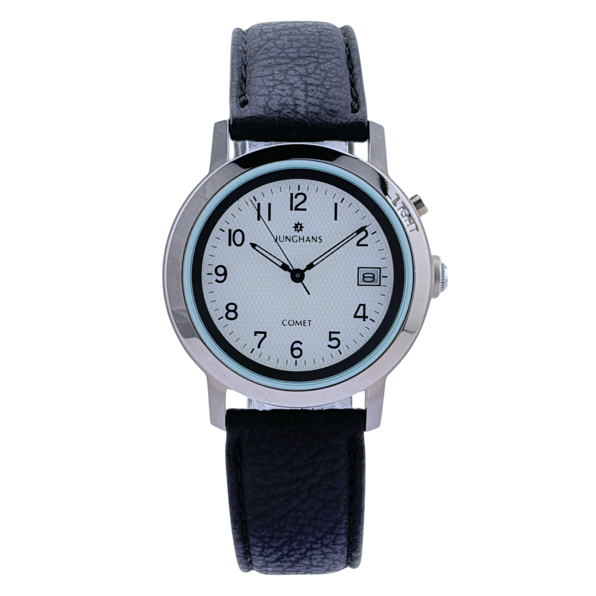Junghans Comet Light Armbanduhr Quarz Edelstahl Weiß 35 mm watch Ref. 41.4531