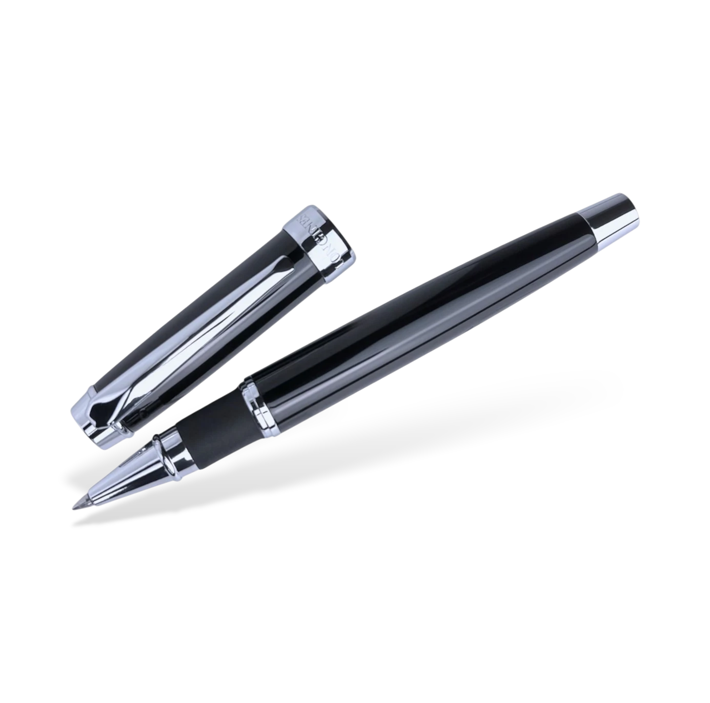 Longines Kugelschreiber Kuli Stift Schreiber Schwarz Metall ballpoint pen black