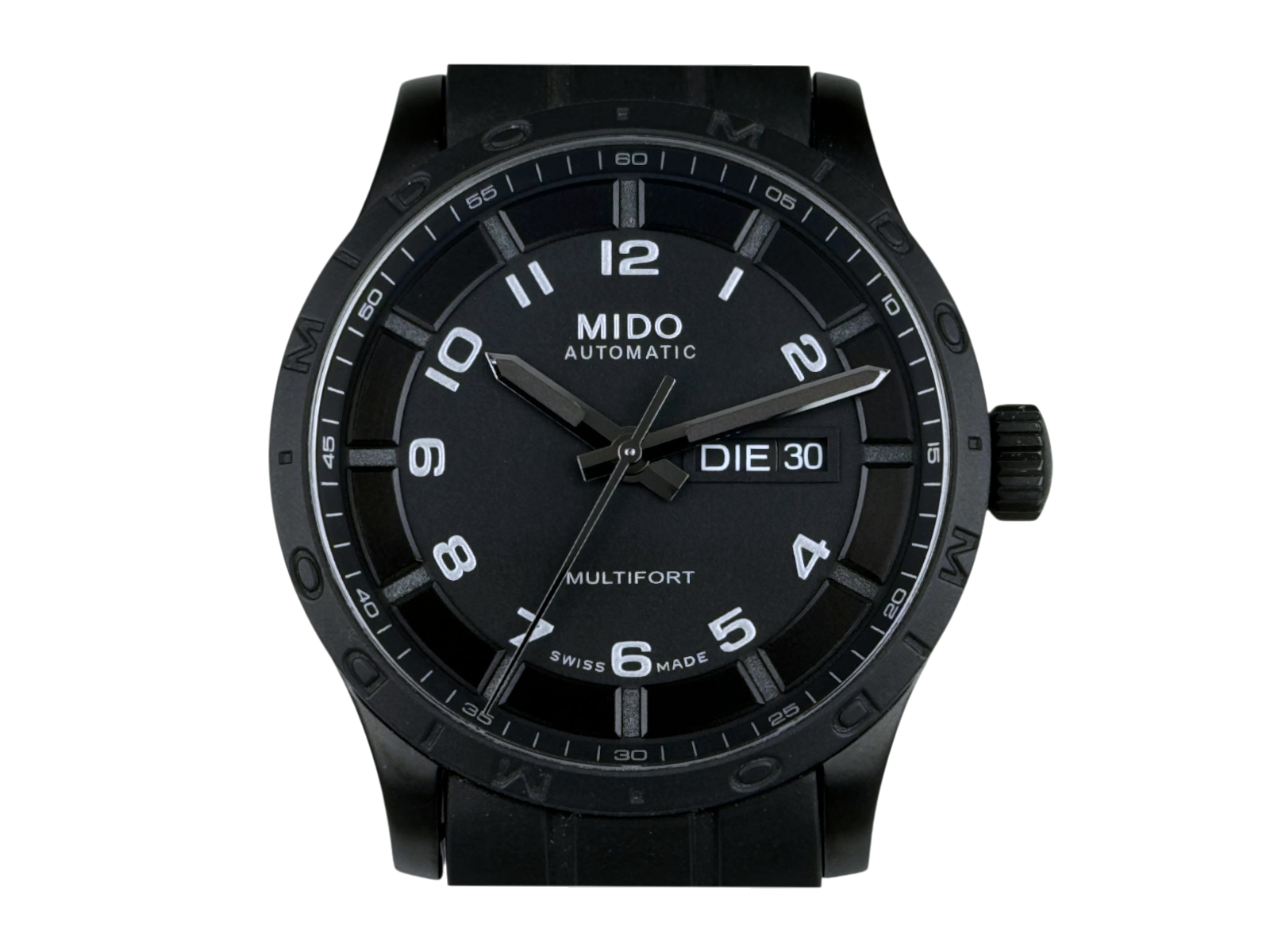 Mido Multifort Gent 42 mm Herrenuhr Uhr Automatik Edelstahl Schwarz M018430A