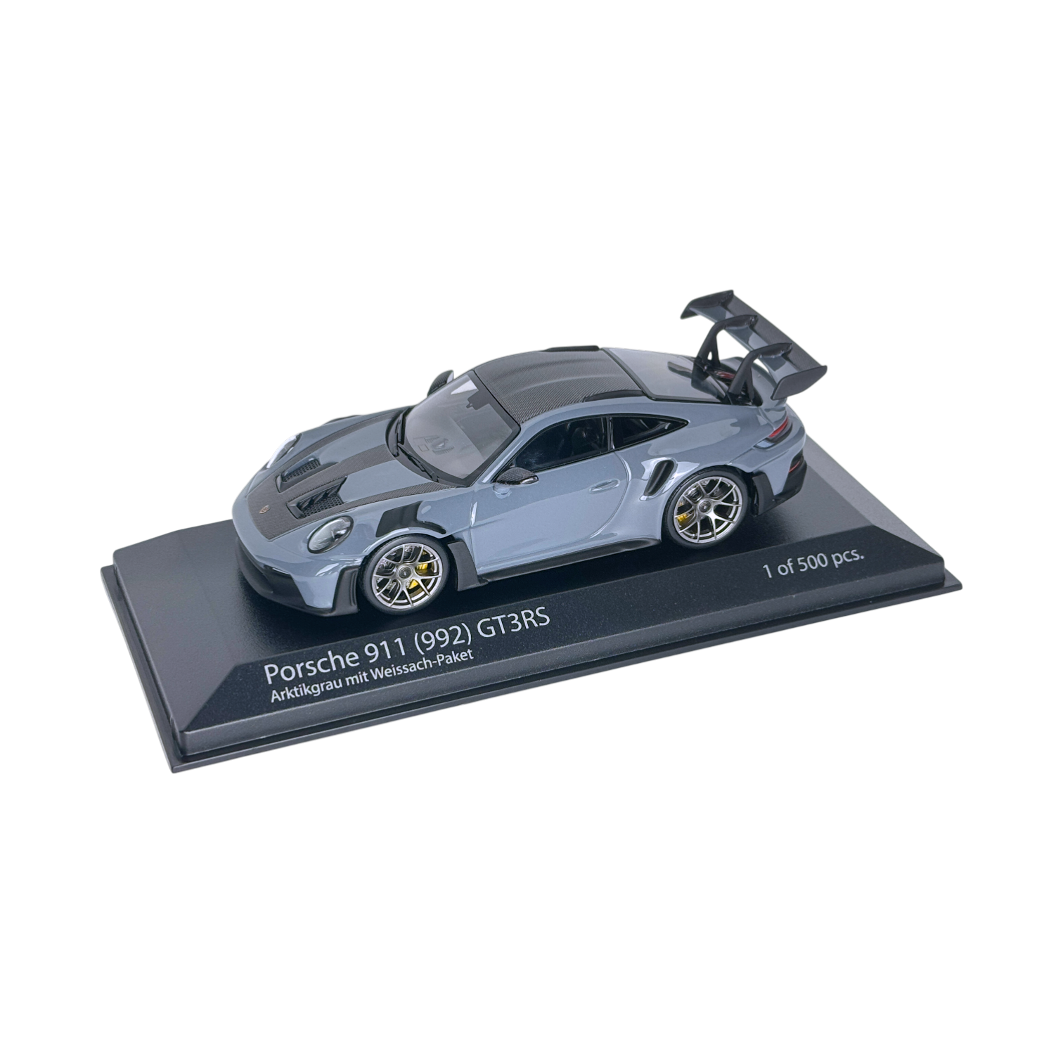 Minichamps Porsche 911 (992) GT3RS Arktikgrau 1:43 Modellauto OVP