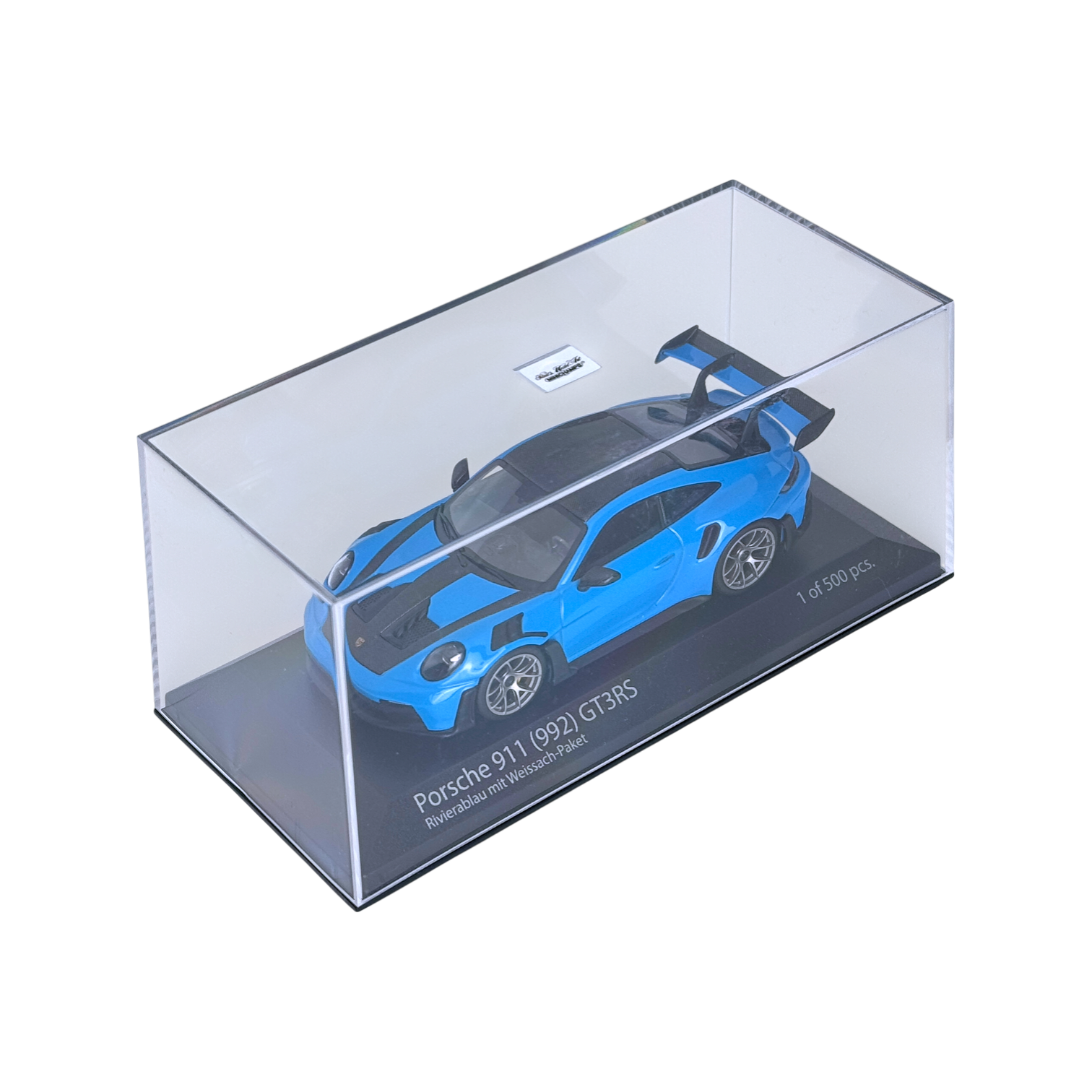 Minichamps Porsche 911 (992) GT3RS Rivierablau 1:43 Modellauto OVP