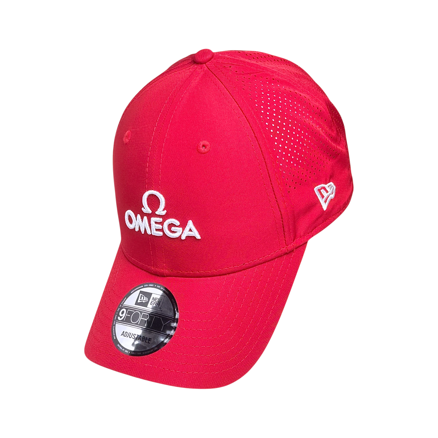 New Era X Omega Cap Rot - Kappe aus 100 % Polyester