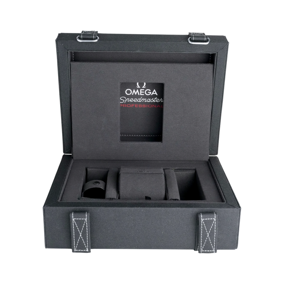 Omega Speedmaster Professional Uhrenbox Aufbewahrung Box Umkarton Schwarz