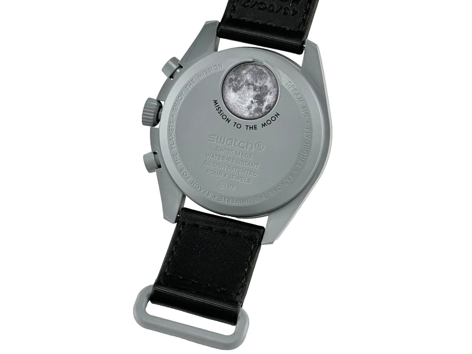  Omega Swatch Speedmaster MoonSwatch Mission To The Moon Bioceramic Grau SO33M100