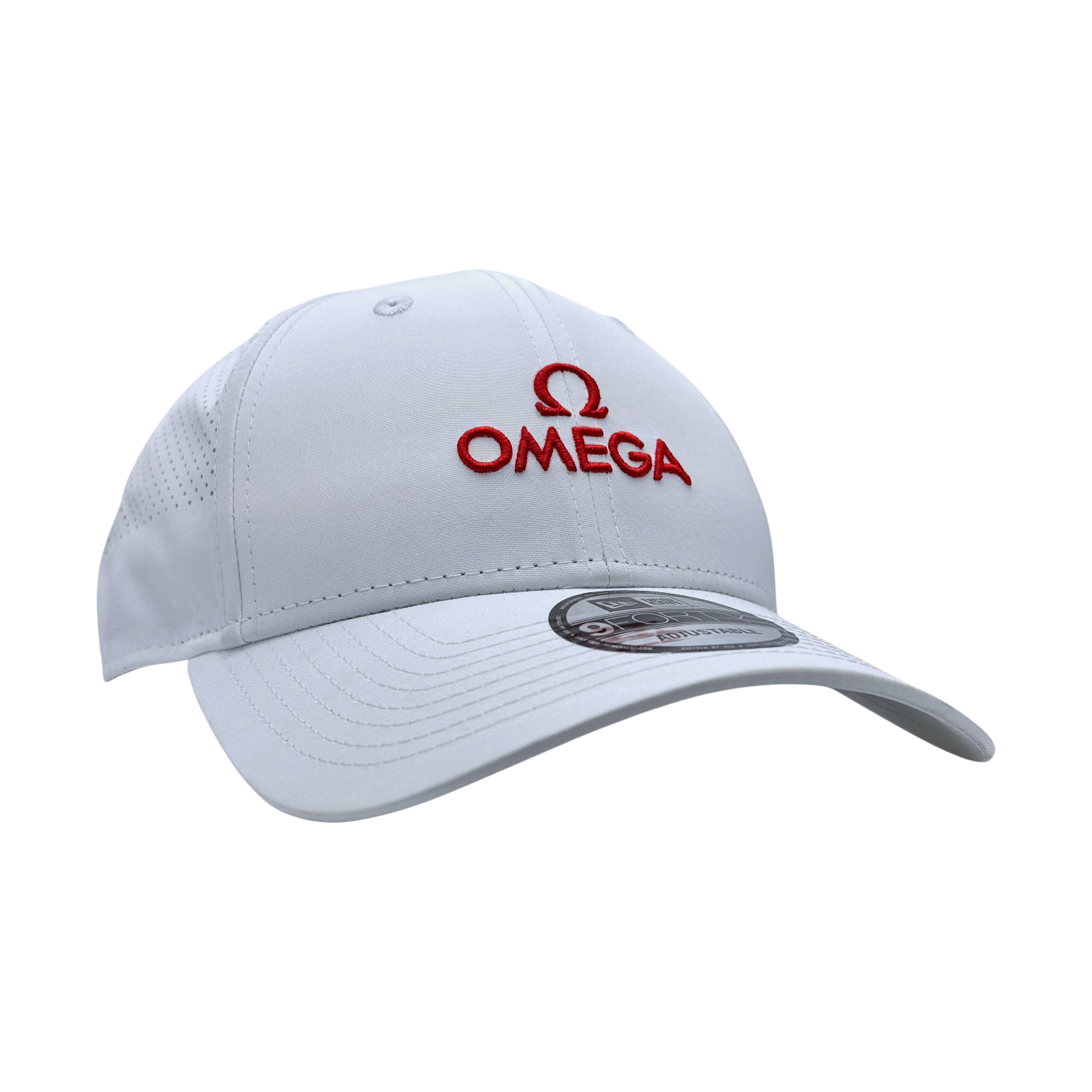 Omega X New Era Cap Golf Kappe Mütze Hut Weiß 100 % Polyester baseballhat hat