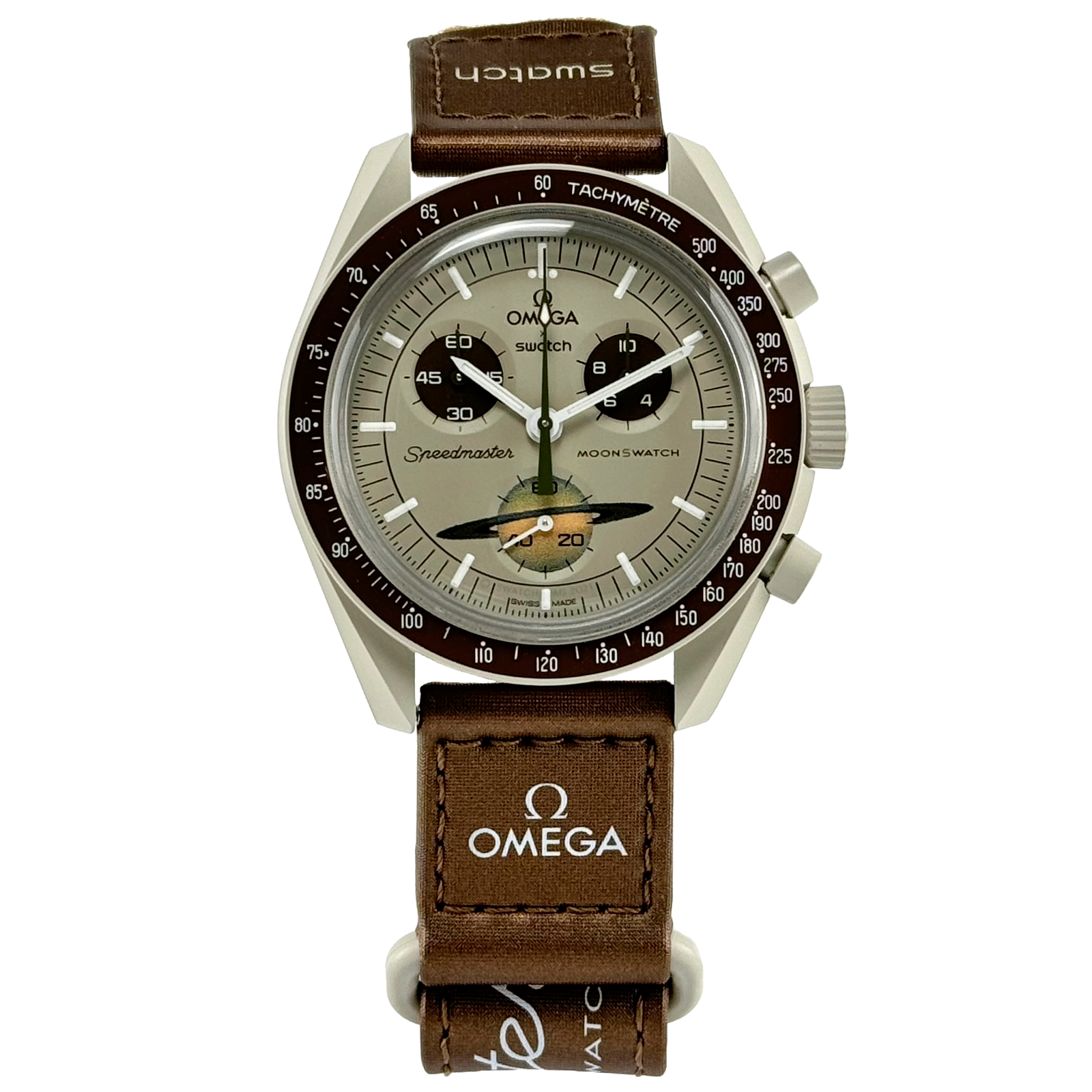 Omega x Swatch Speedmaster MoonSwatch Mission to Saturn Uhr Bioceramic SO33T100