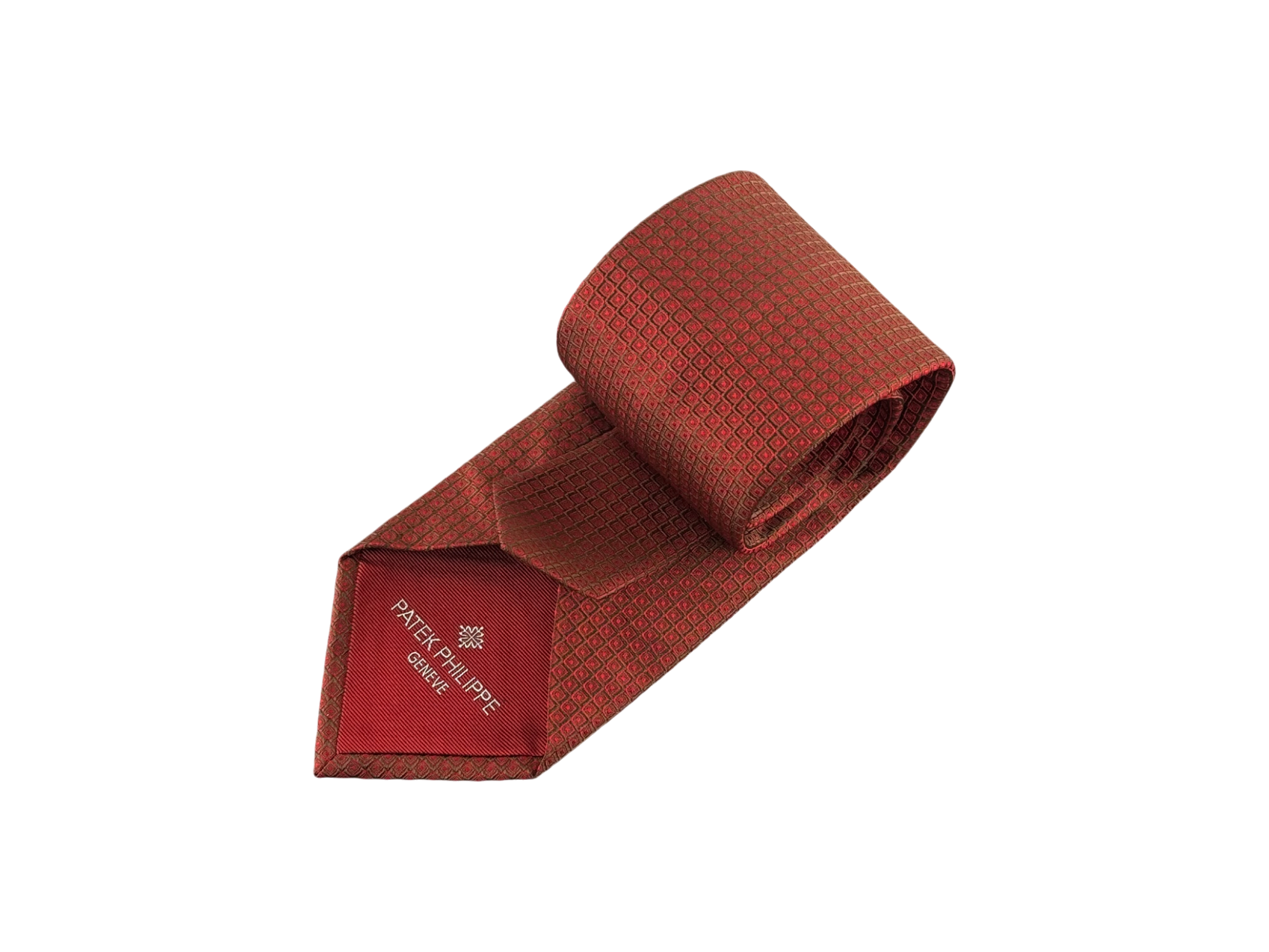 Patek Philippe Krawatte Schleife Rot 100 % Seide silk tie necktie red