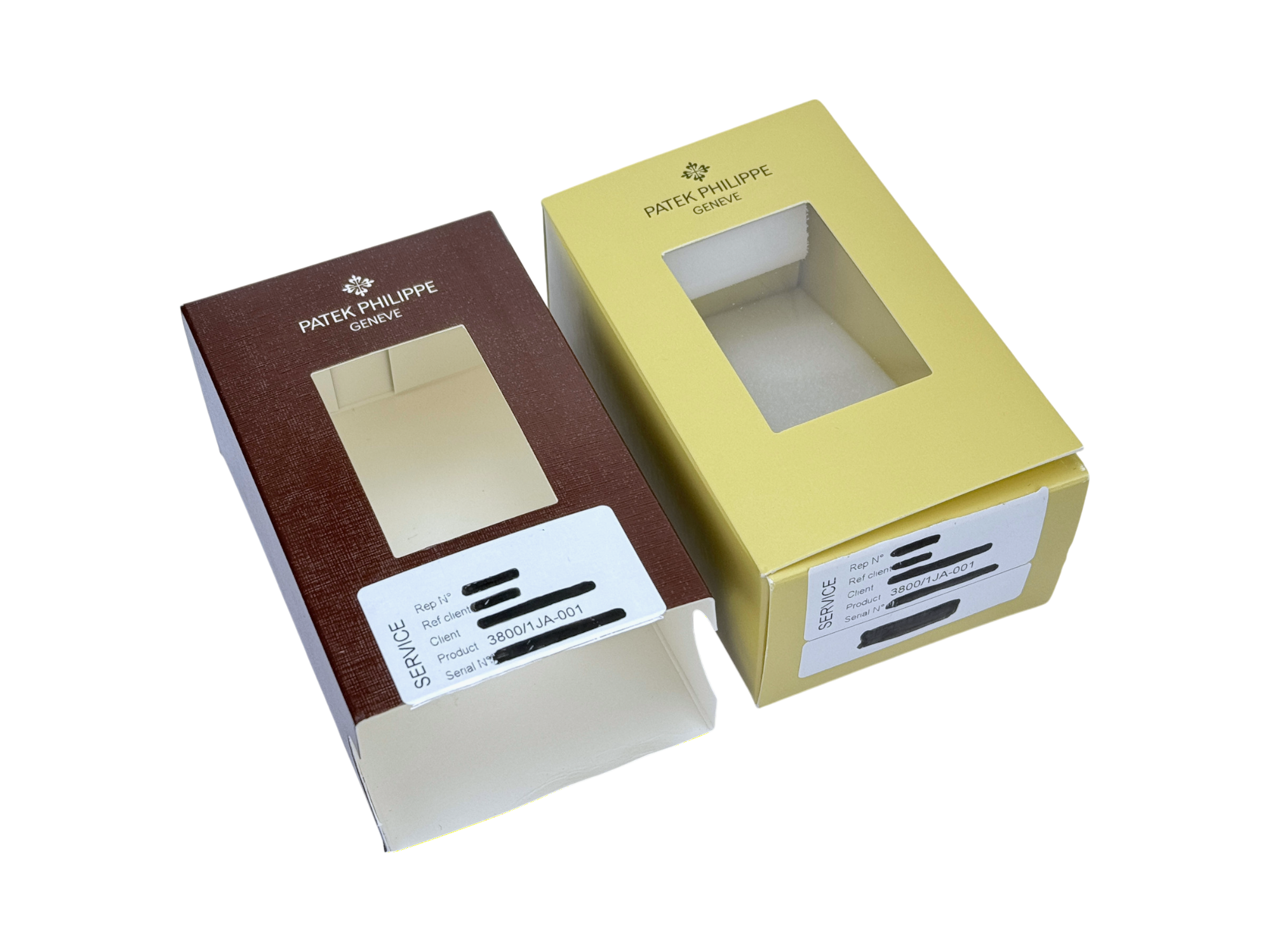 Patek Philippe Transportbox Servicebox Box Etui Umkarton Pappe Braun Brown