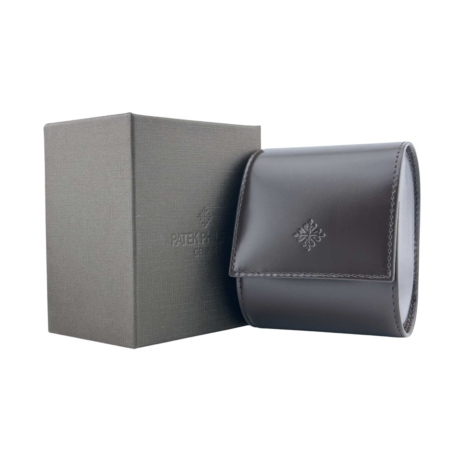 Patek Philippe Uhrenetui Etui Reiseetui Box Braun travel case pouch service (24)