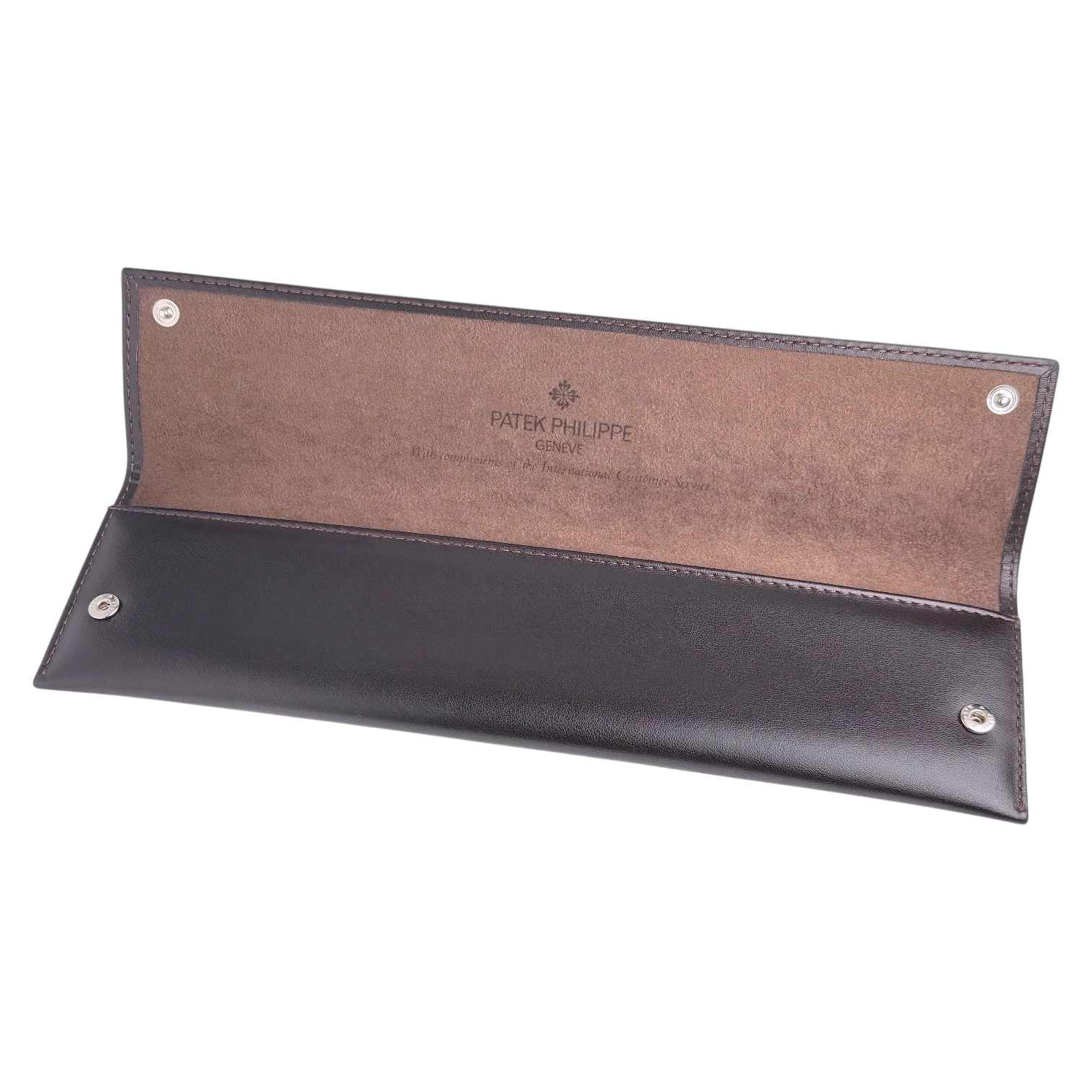 Patek Philippe Oblong Watch Pouch - Luxury Travel Case in Brown