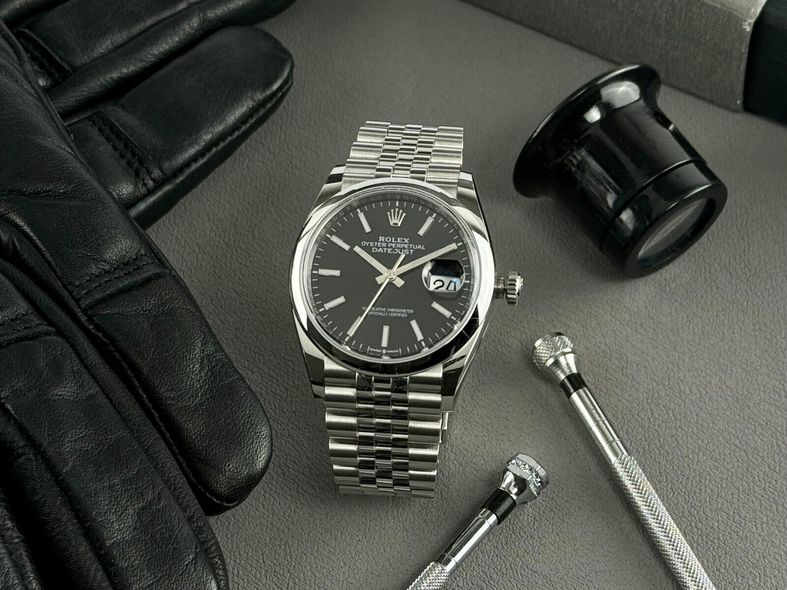 Rolex Oyster Datejust 36 Jubilee Schwarz Black Dial Herrenuhr 126200 Automatik Uhr Men´s watch
