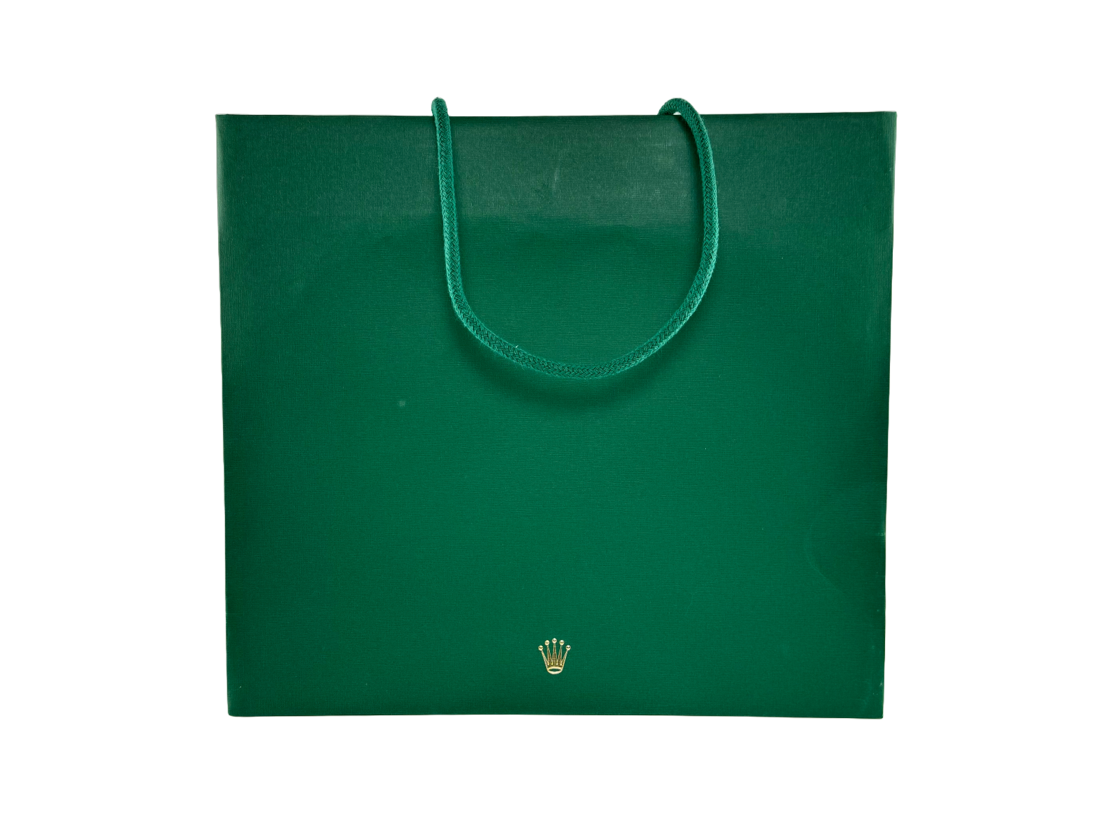 Rolex Papier Tasche Tüte Verkaufstasche Tragetasche paper carry bag grün green