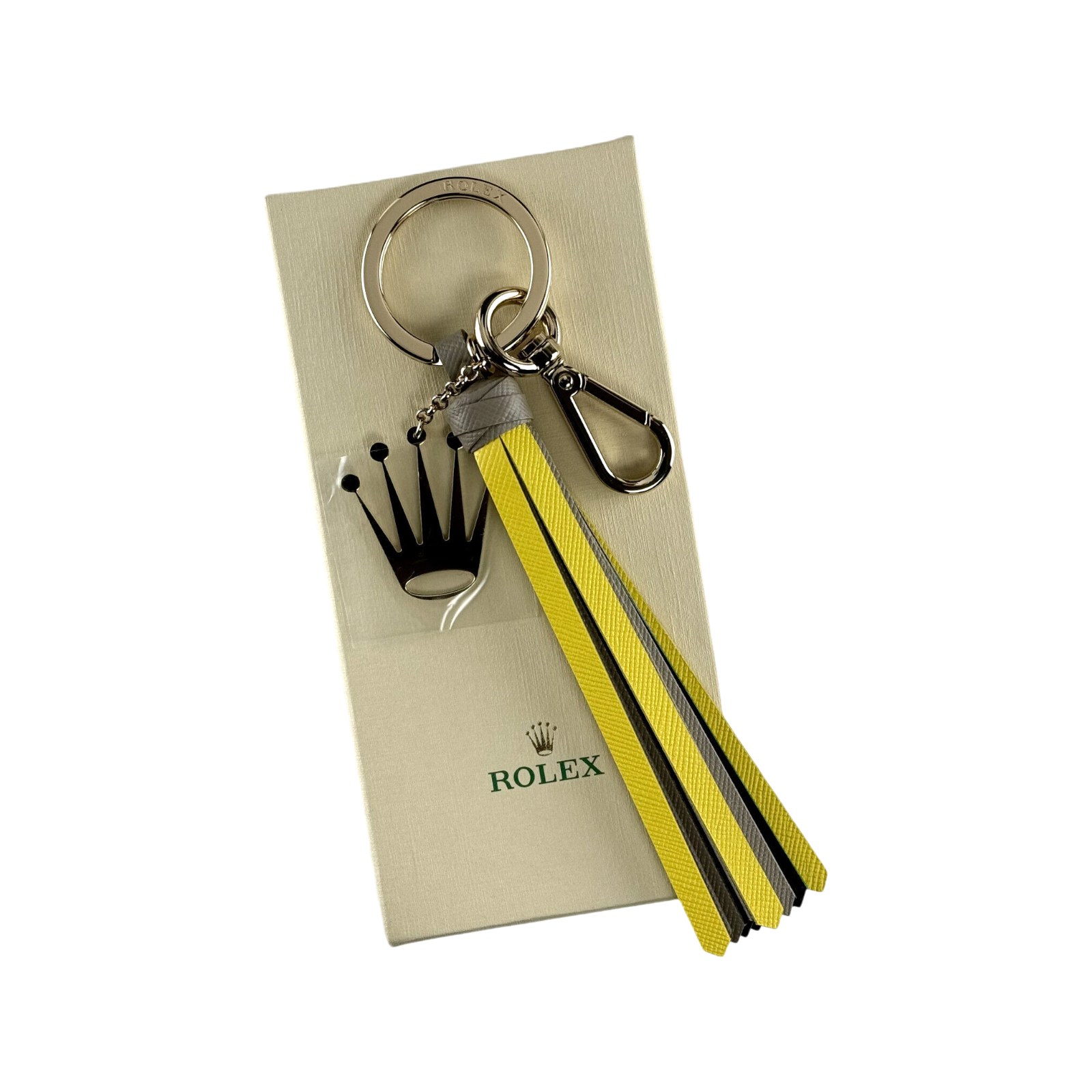 Rolex Schlüsselanhänger Anhänger keyring keychain key holder Gelb Edelstahl yellow