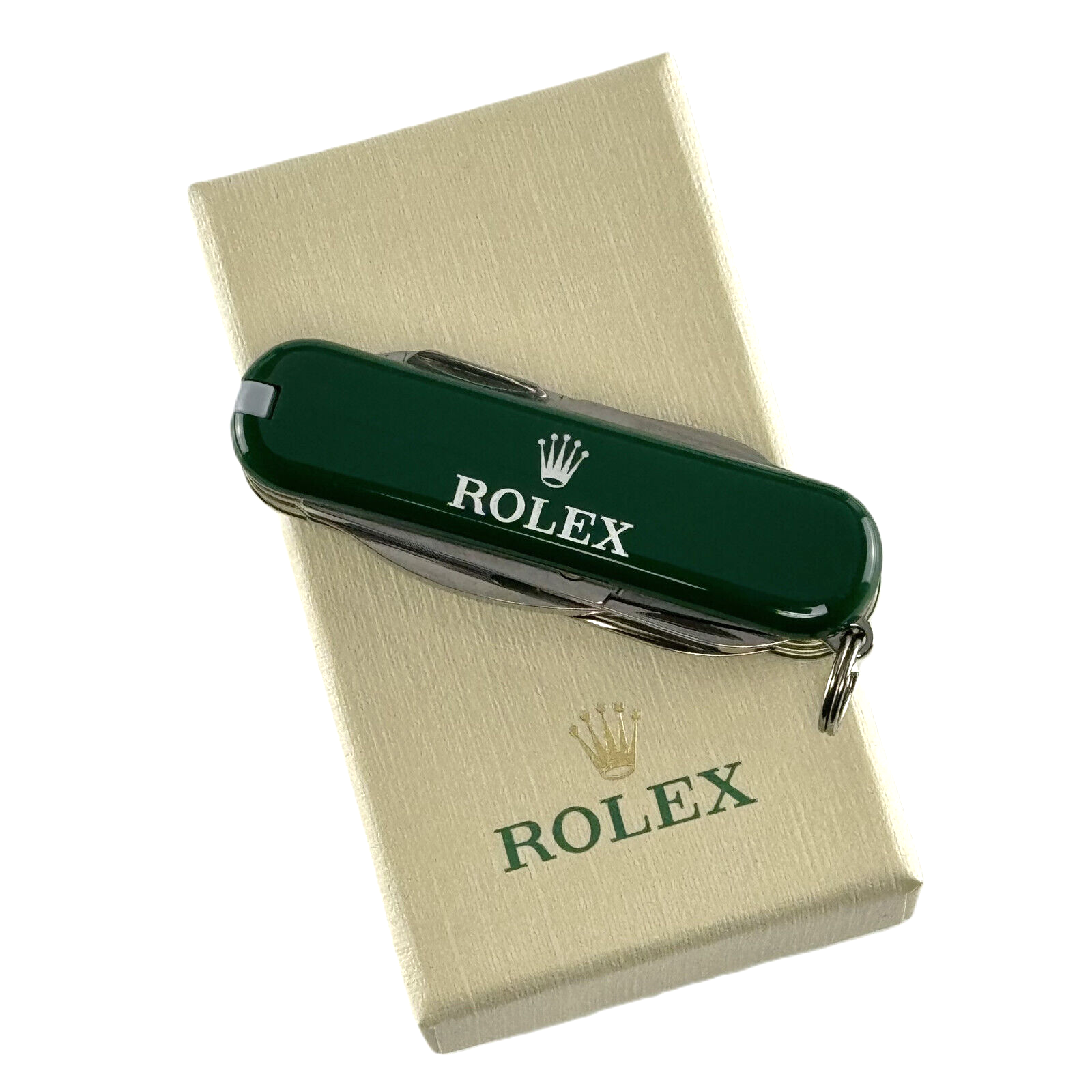  Rolex Victorinox Taschenmesser Messer Pocket Knife + Lederetui *NEU NEW*