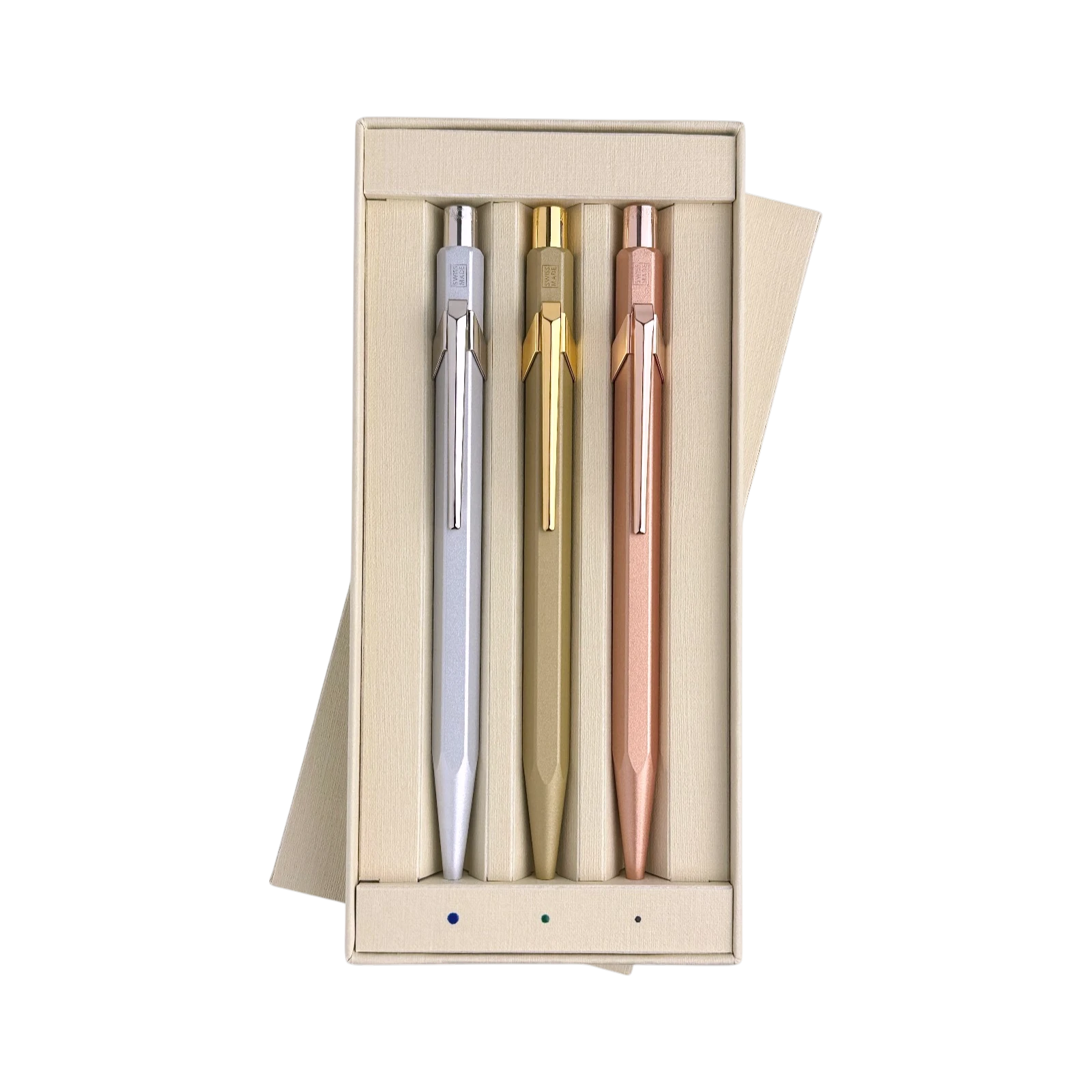 Rolex Caran D'ache 3er Kugelschreiber Set Kuli Stift Schreiber ballpoint ben