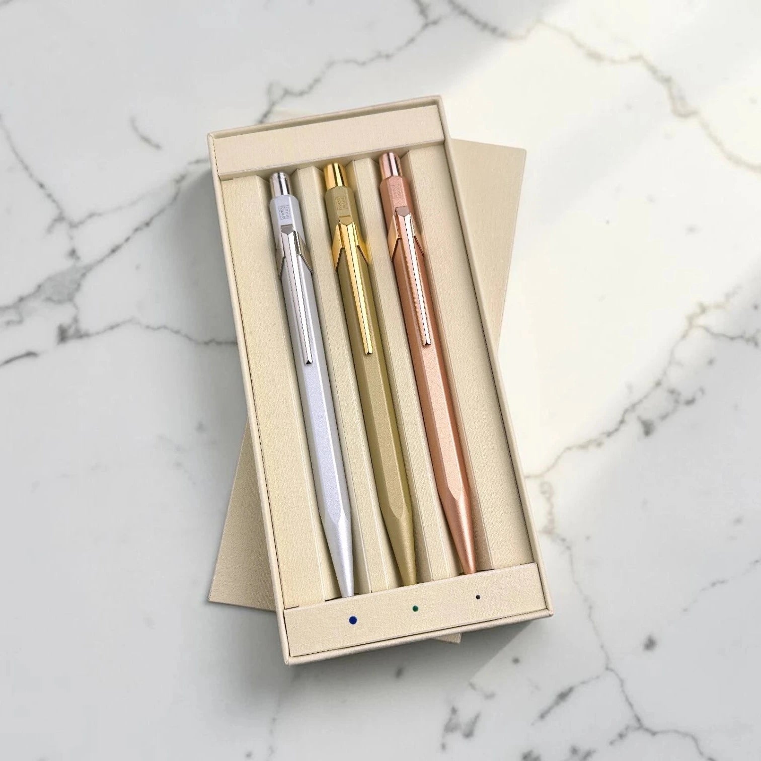 Rolex Caran D'ache 3er Kugelschreiber Set Kuli Stift Schreiber ballpoint ben