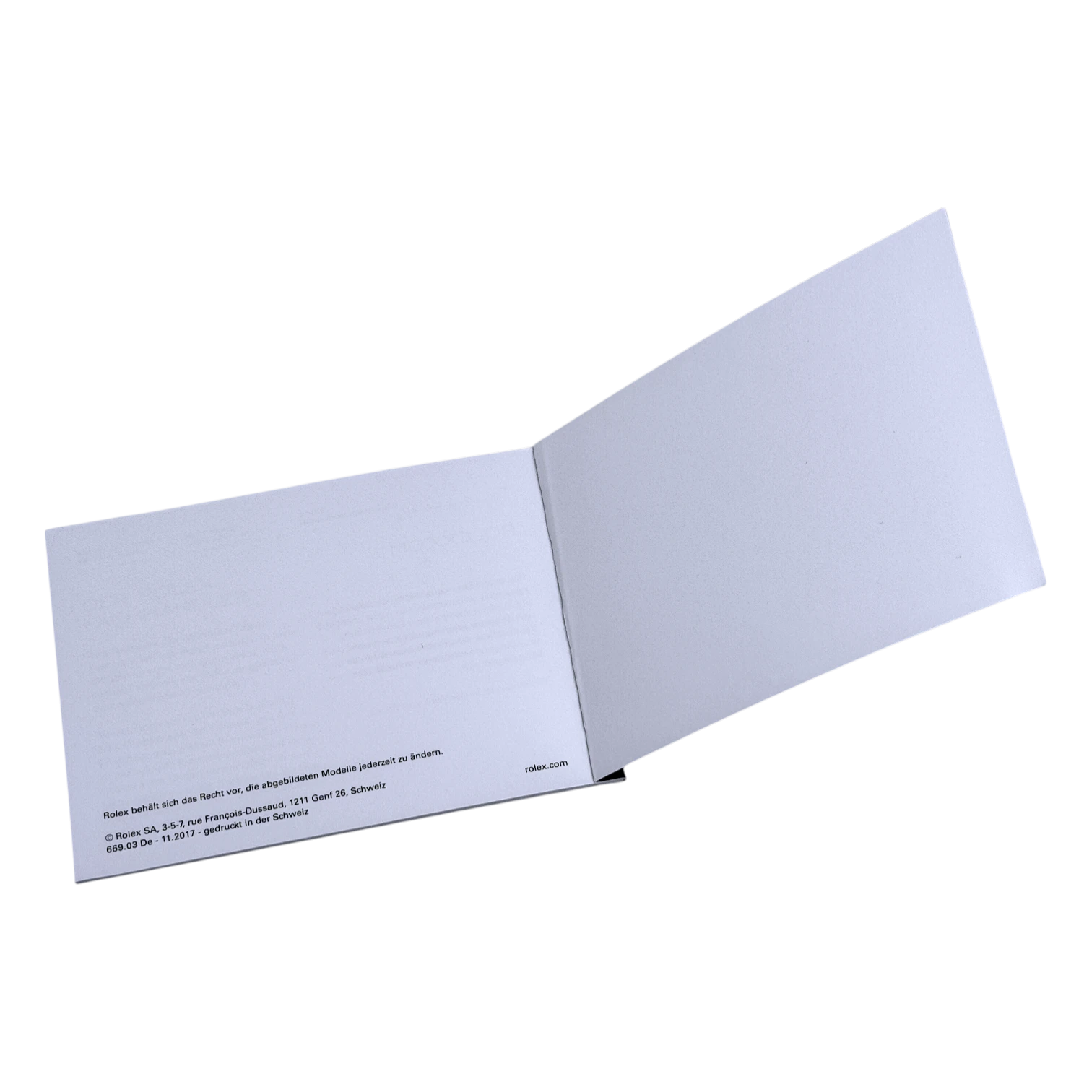 Rolex Cosmograph Daytona Handbuch, booklet Deutsch 669.03 De - 11.2017