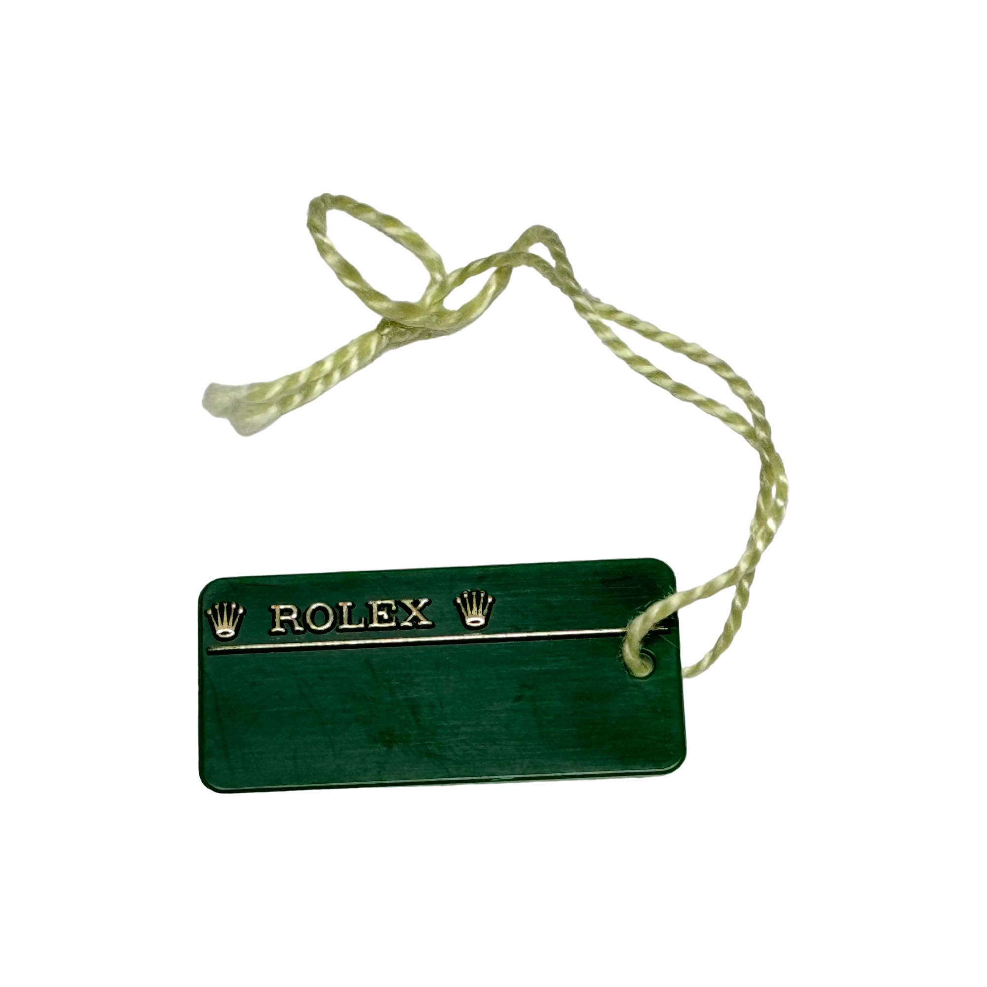 Rolex Datejust 36 Ref. 116200 Oyster Swimpruf Hang Tag Anhänger Grün
