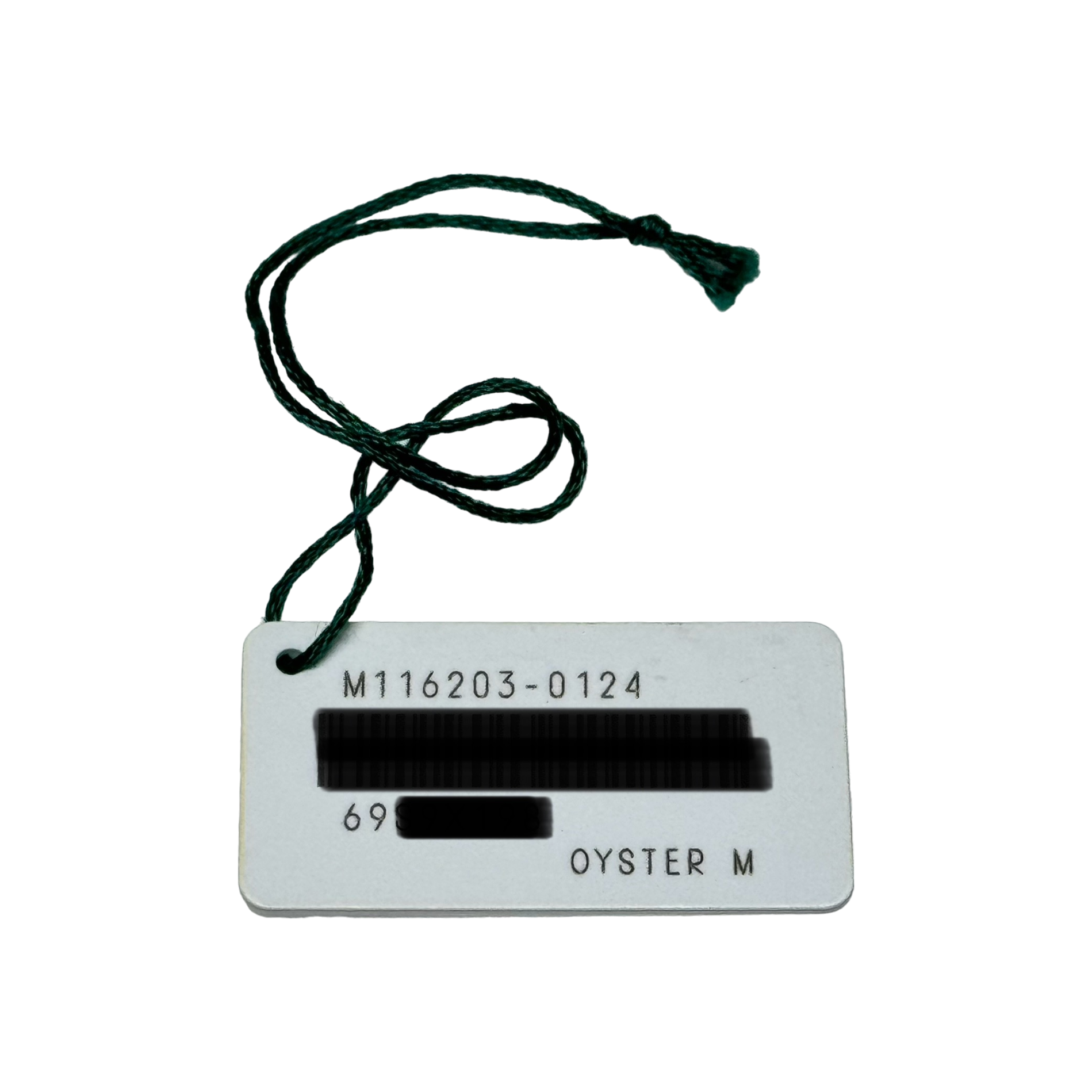 Rolex Datejust 36 Ref. M116203-0124 Hang Tag Weiß