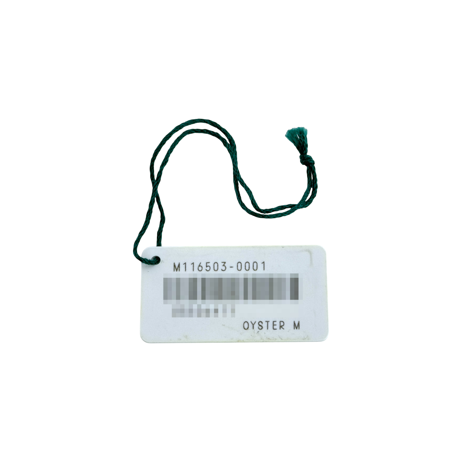 Rolex Daytona Oyster M Ref. M116503-0001 weißes white Hang Tag Anhänger Schild