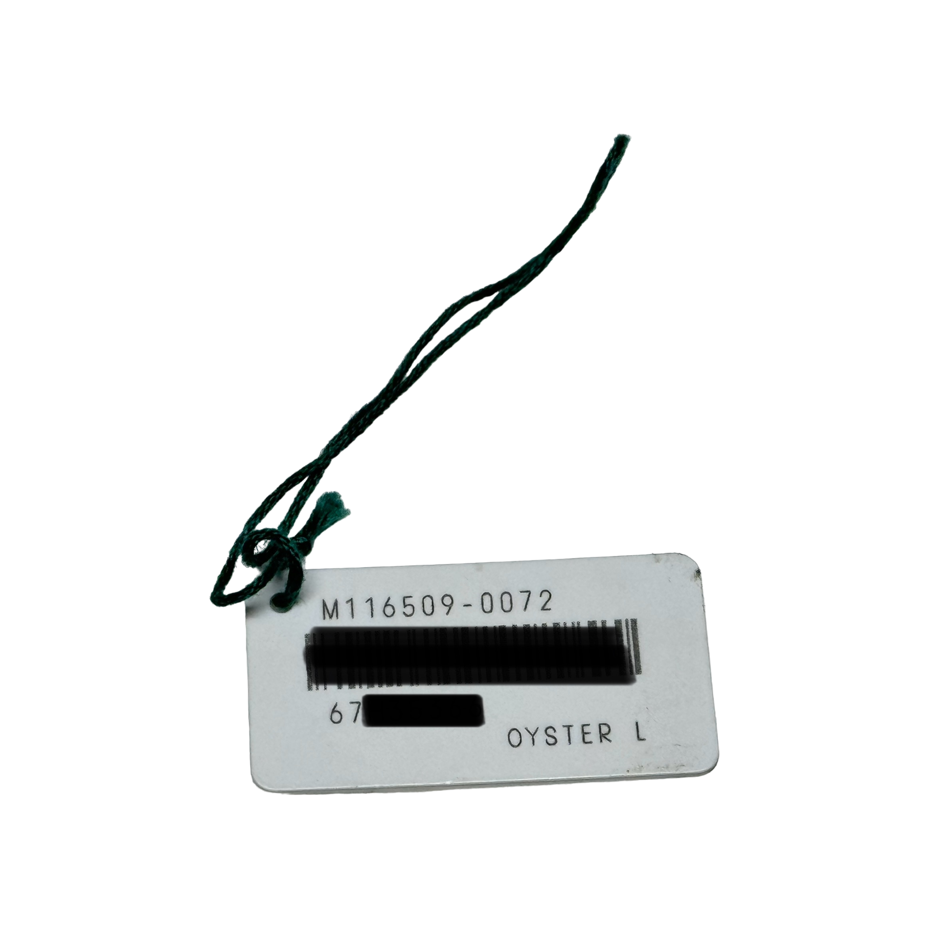 Rolex Daytona Ref. M116509-0072 Hang Tag Weiß