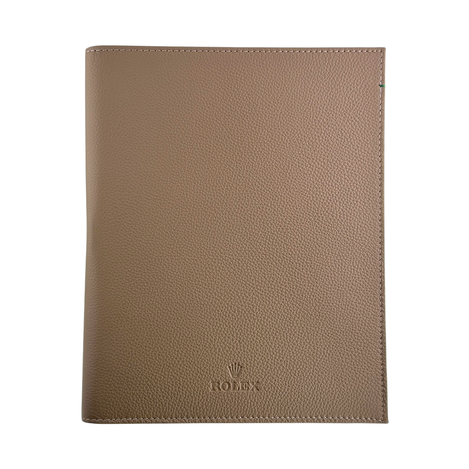 Rolex Dokumentenmappe, Aktenmappe mit Notizbuch und Kugelschreiber Beige