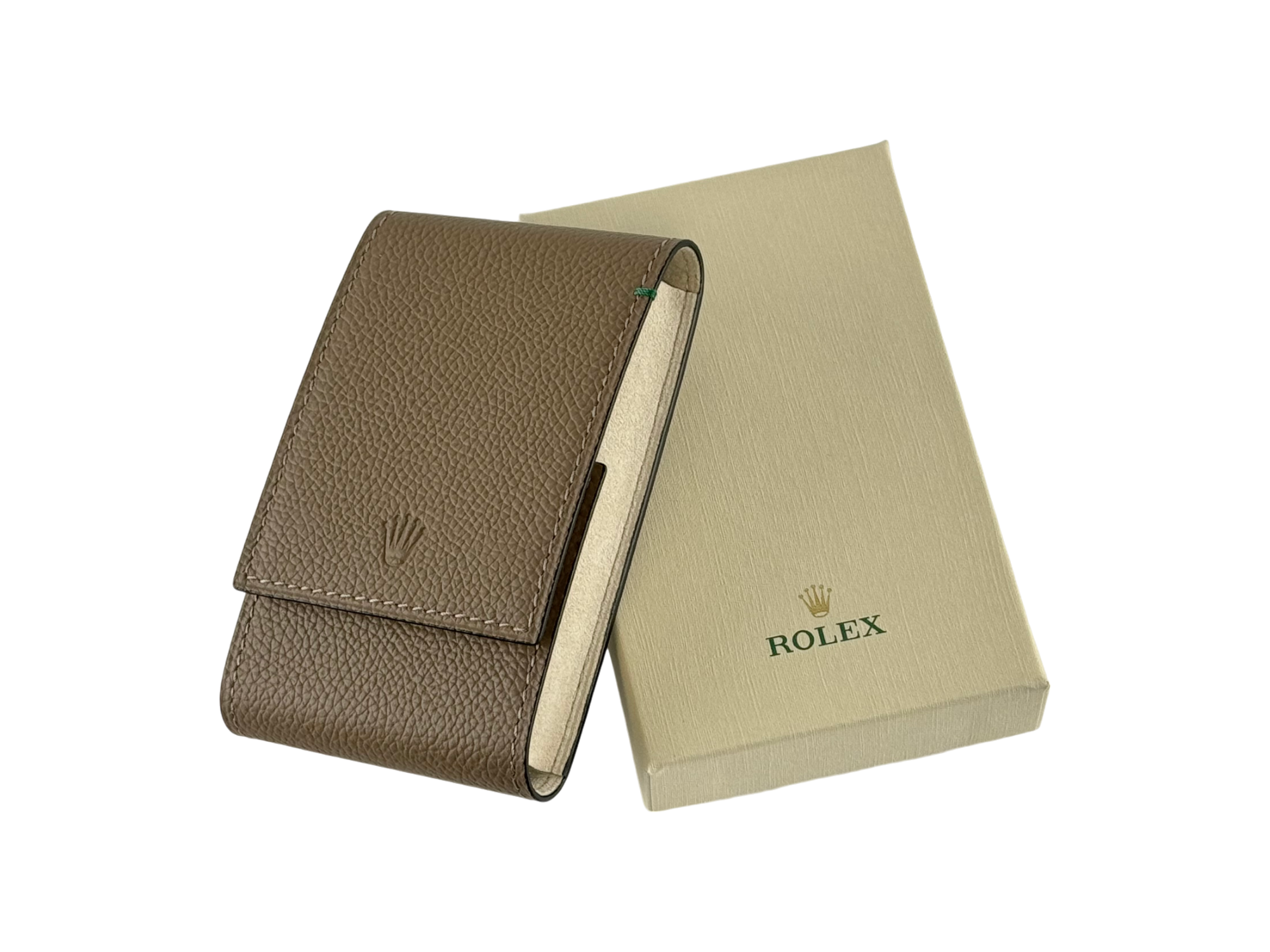 Rolex Uhrenetui mit Umkarton Etui Reiseetui Reisebox Beige