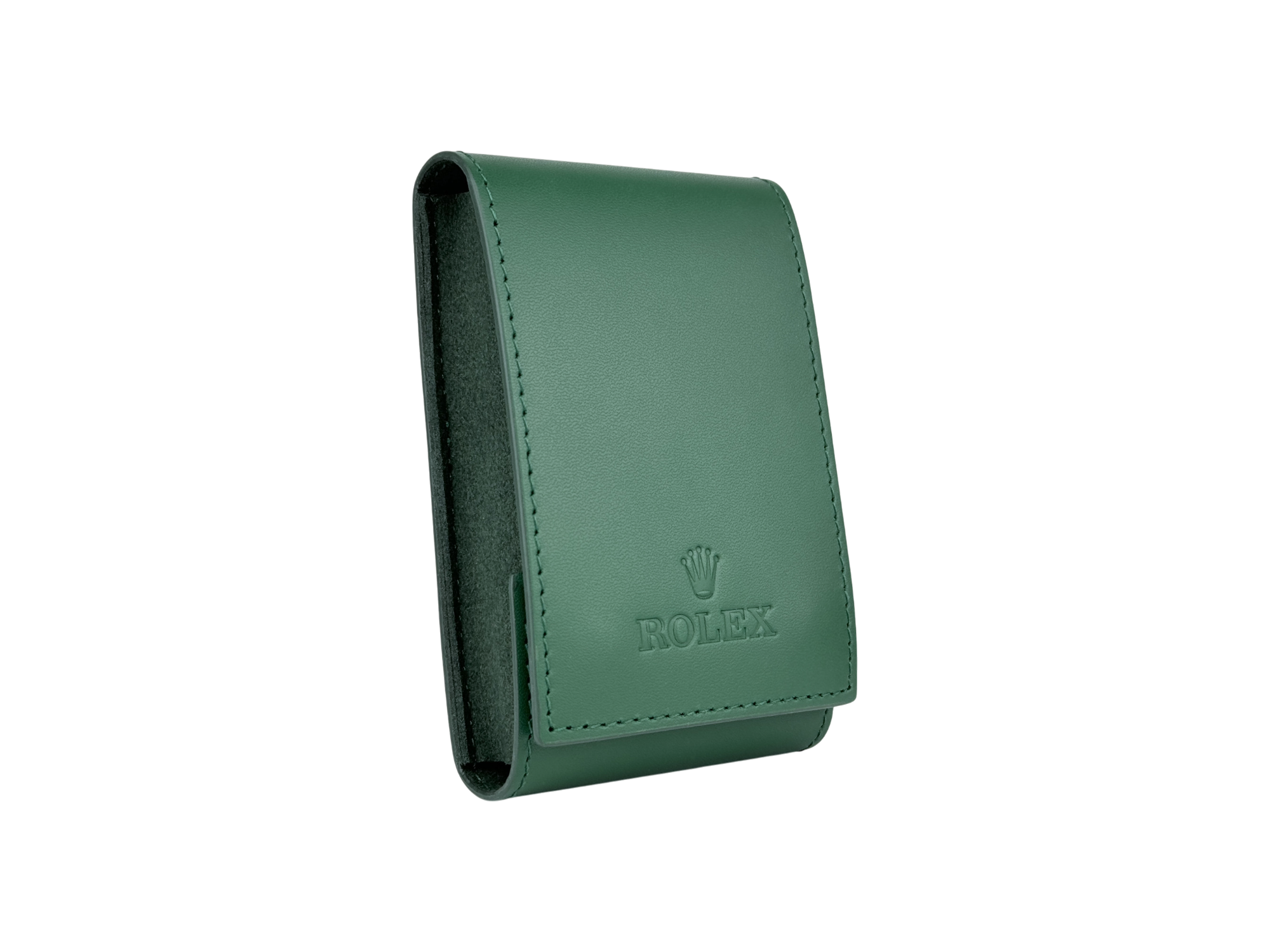 Rolex Etui mit Umkarton Reiseetui Reisebox Box Uhrenetui Grün