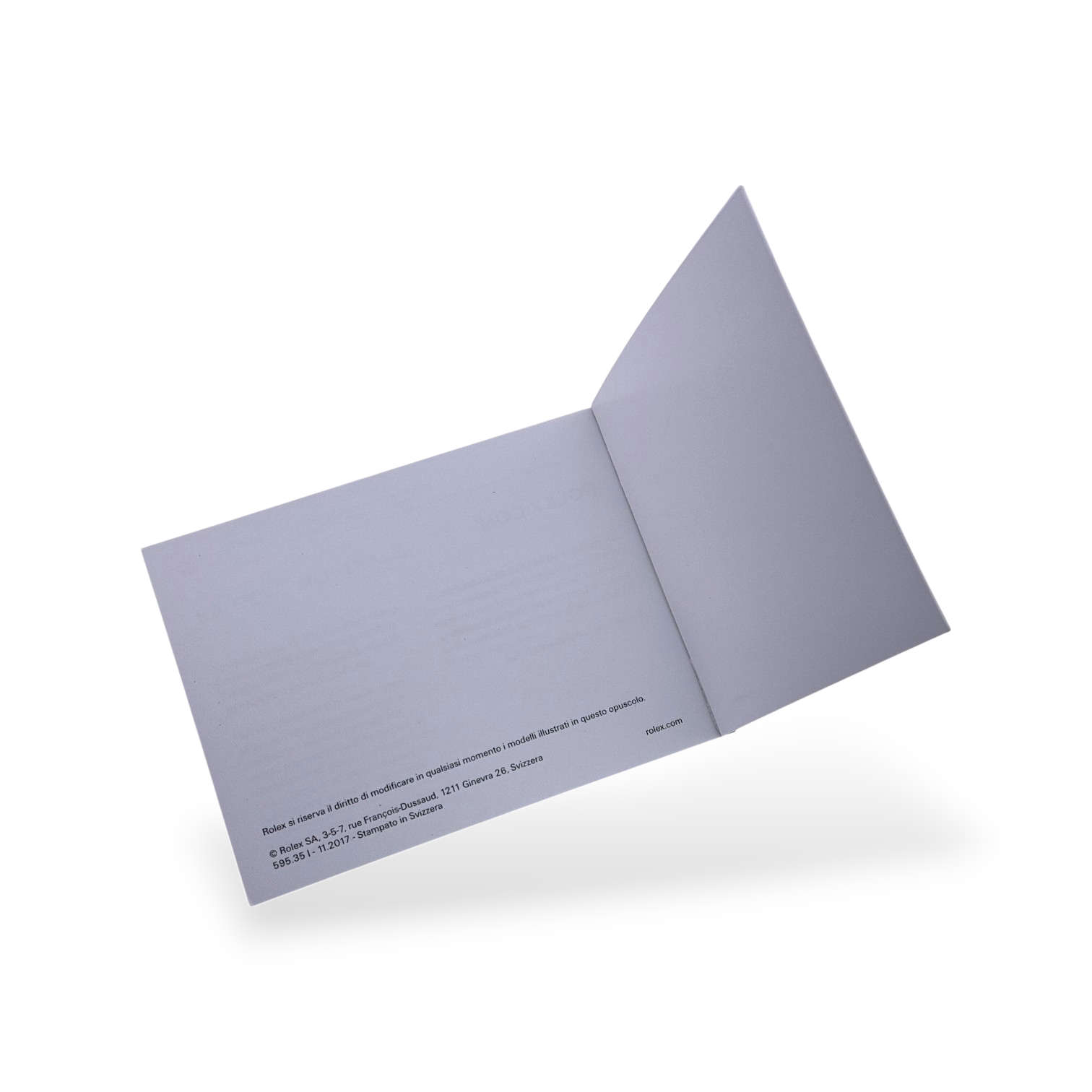 Rolex GMT-Master II Handbuch booklet Italienisch Ref. 595.35 I - 11.2017