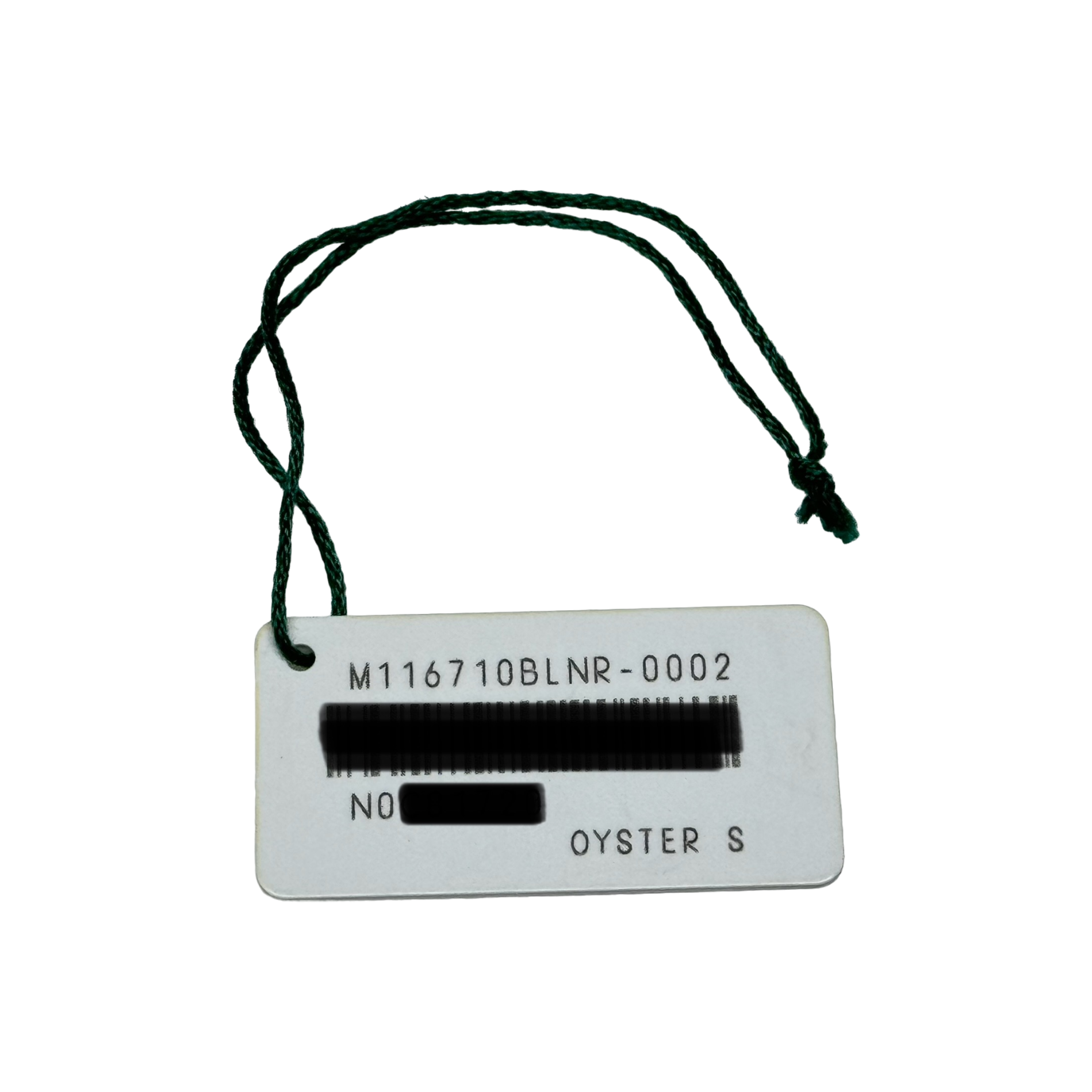 Rolex GMT-Master II Ref. M116710BLNR-0002 Hang Tag Weiß