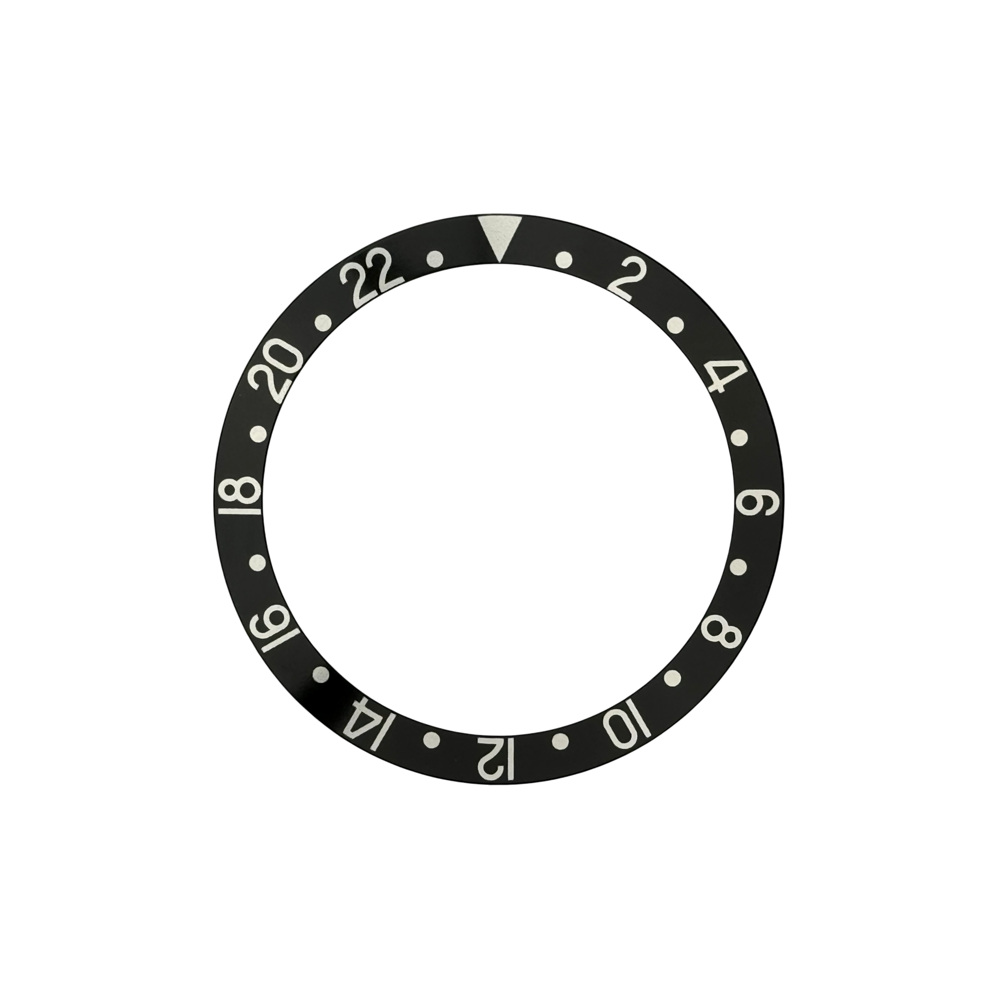  Rolex GMT Master II Lünette Bezel Inlay Insert Schwarz black Ref. 16710 16700