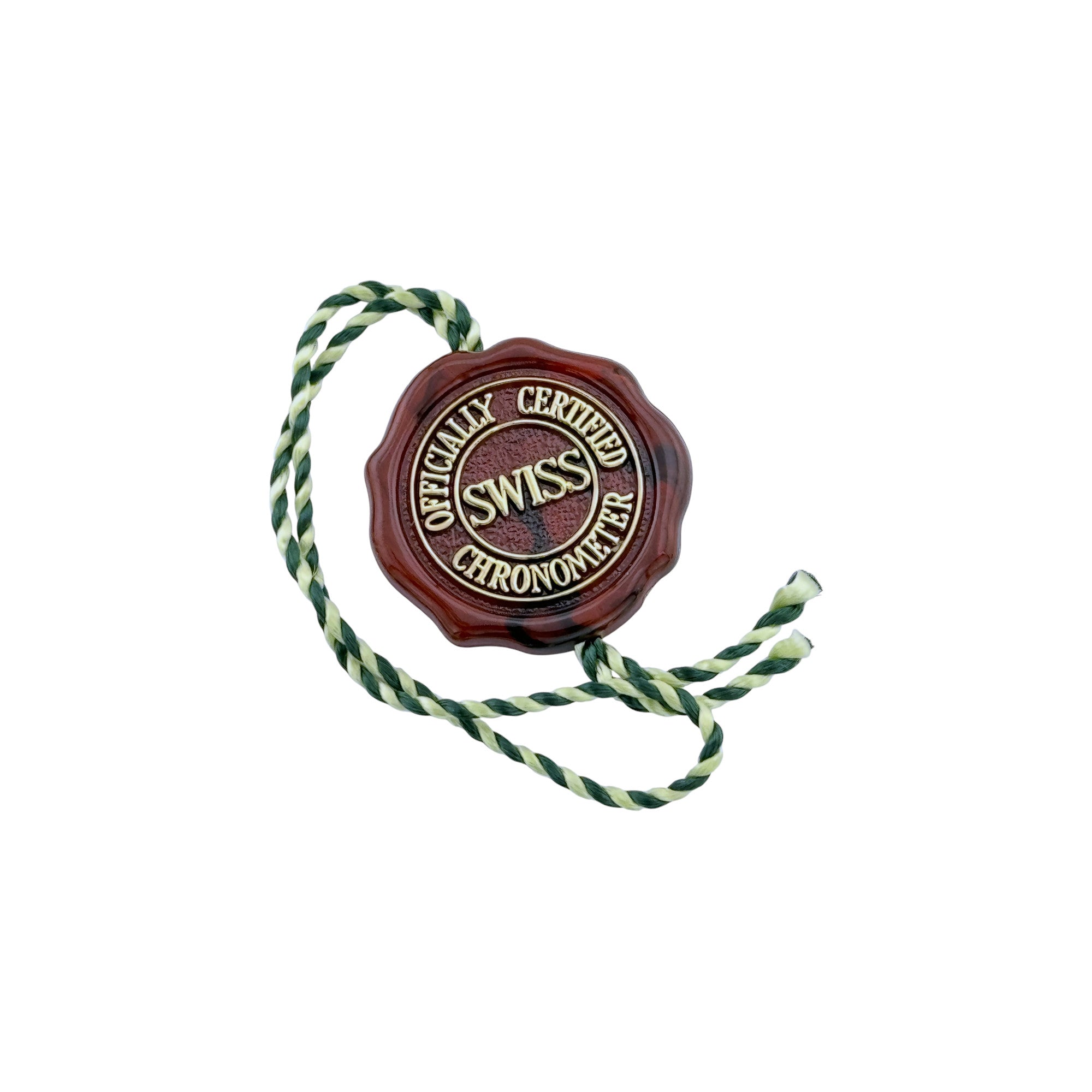 Rolex Hologramm Hang Tag Siegel Officially Certified Chronometer Rot Vintage
