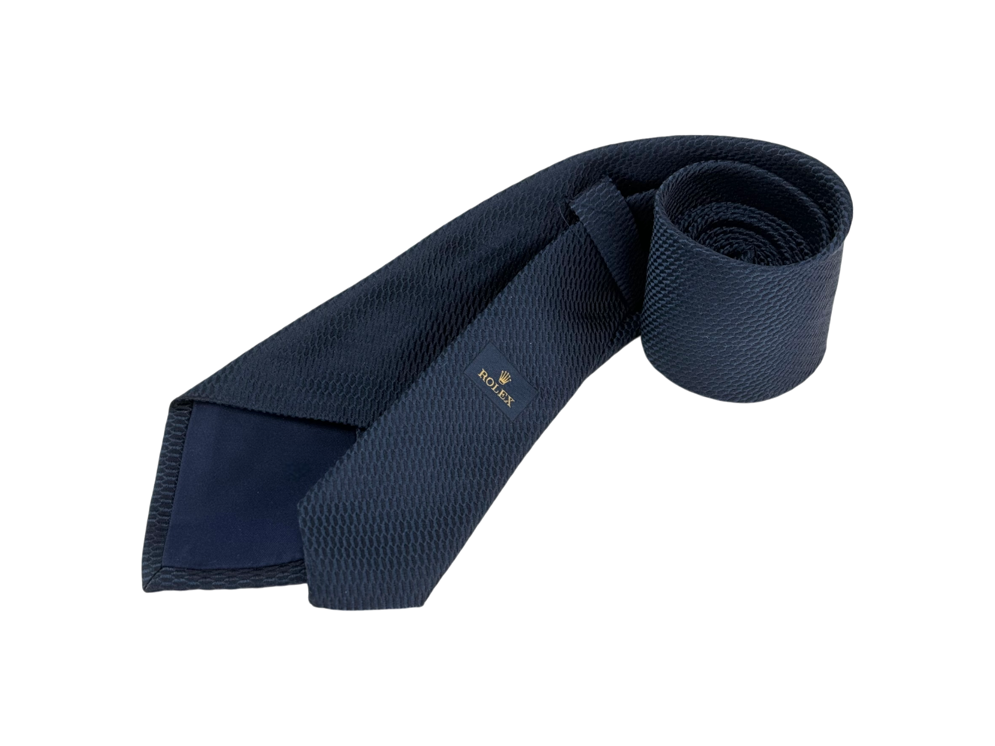 Rolex Krawatte Schleife Blau 100 % Seide silk tie necktie blue