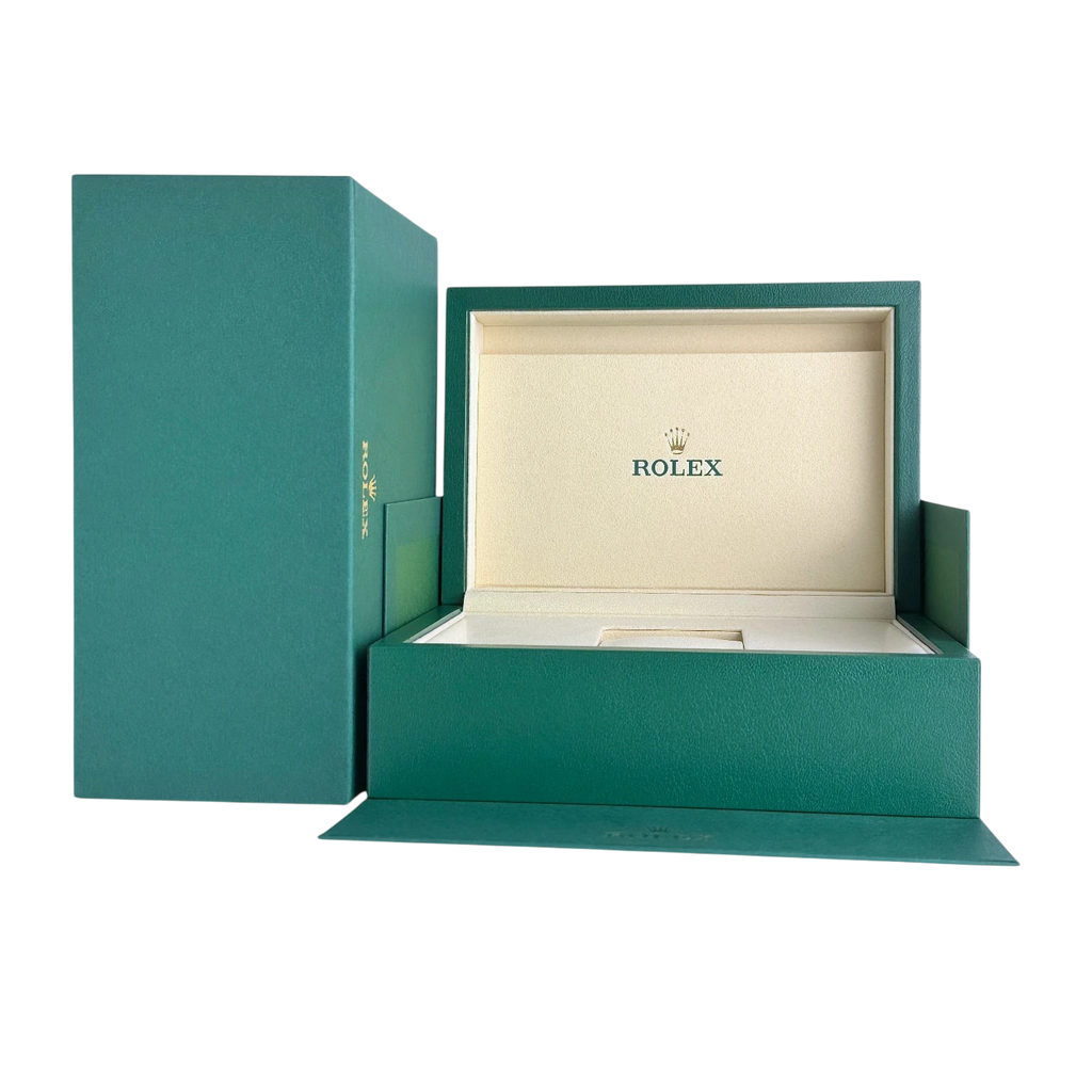 Rolex Oyster M Coffret Vert/Beige - Boîte avec surboîte Réf