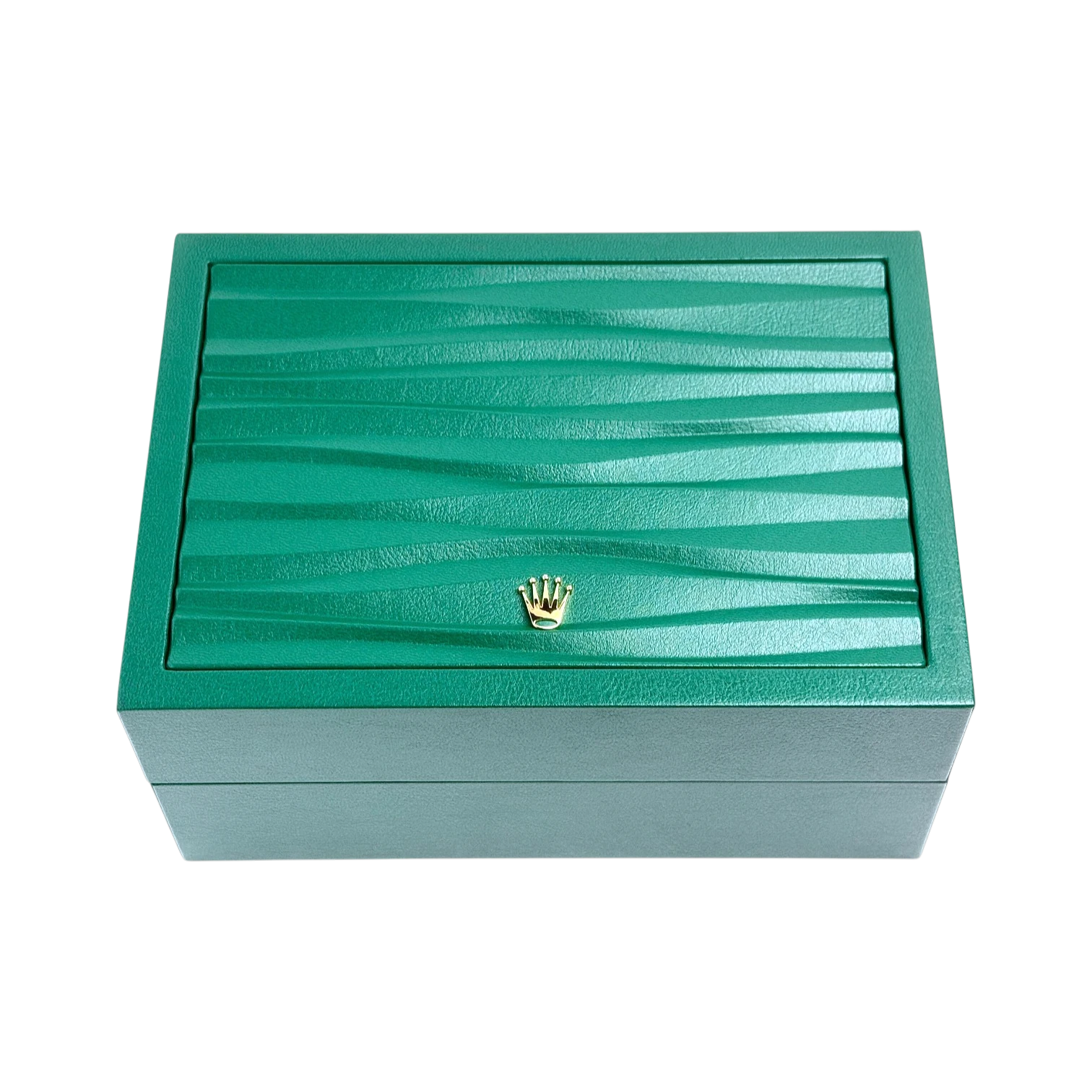 Rolex Oyster M Uhrenbox Grün/Beige - Box mit Umkarton Ref. 53491.8071