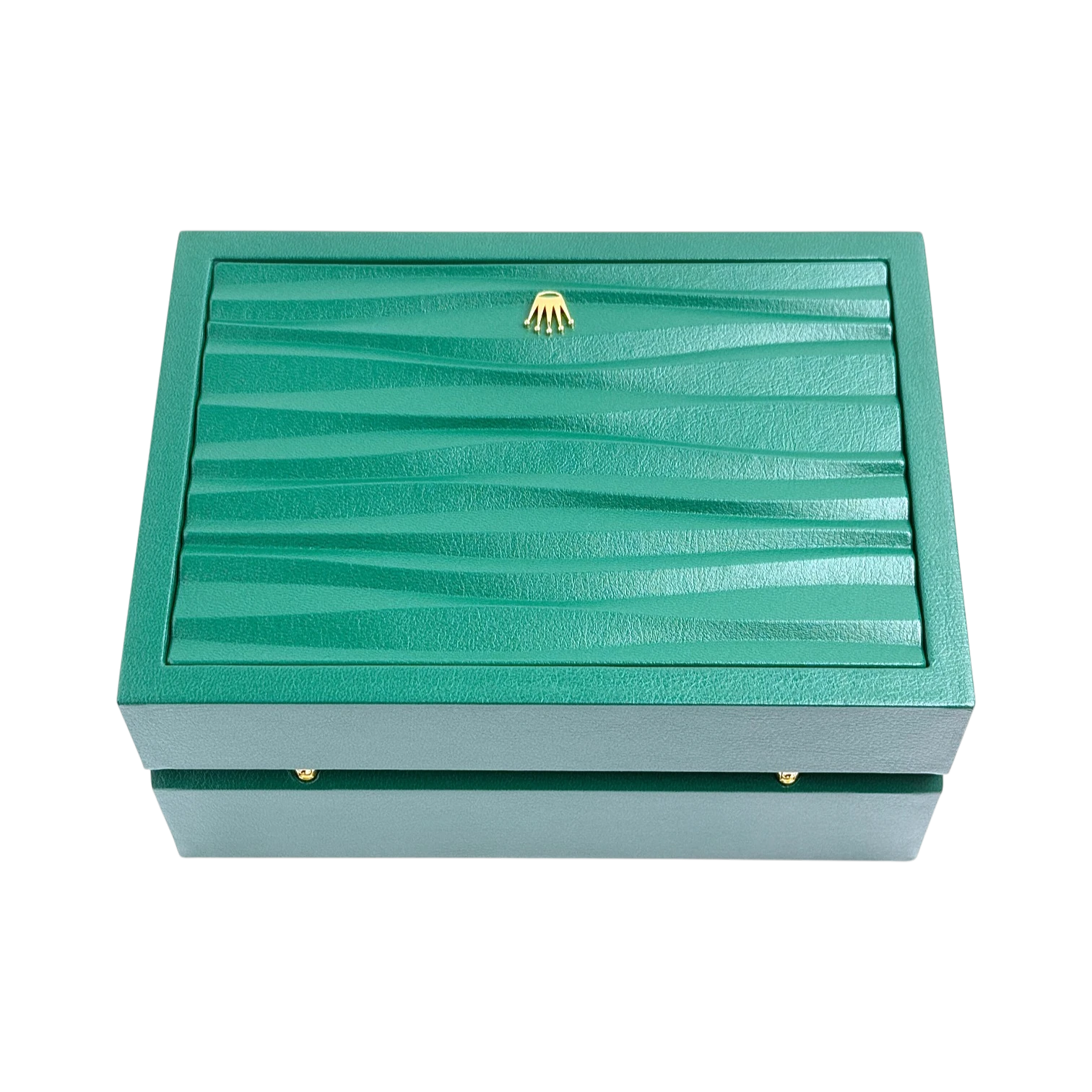 Rolex Oyster M Uhrenbox Grün/Beige - Box mit Umkarton Ref. 53491.8071