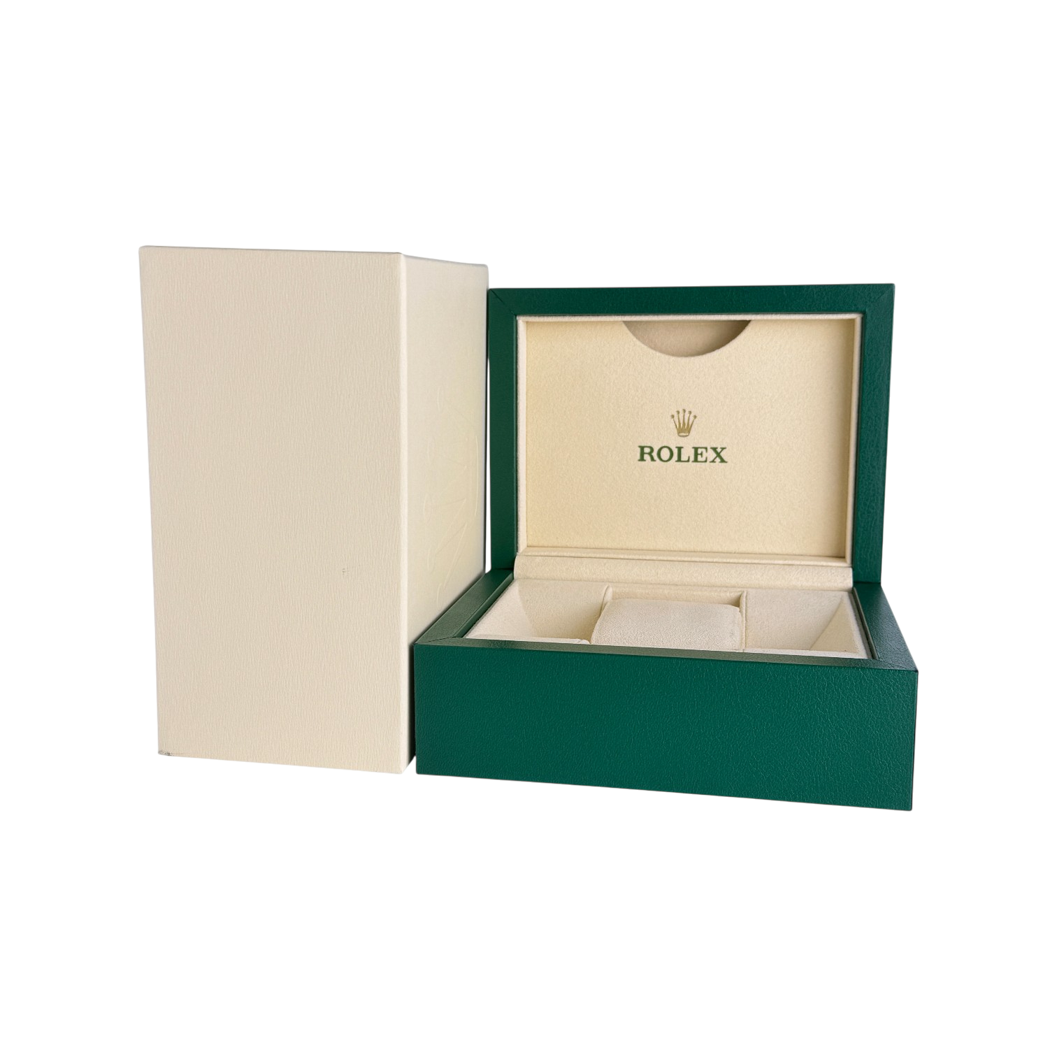 Rolex Oyster S Uhrenbox Box Umkarton Grün, Beige Ref. 39137.02