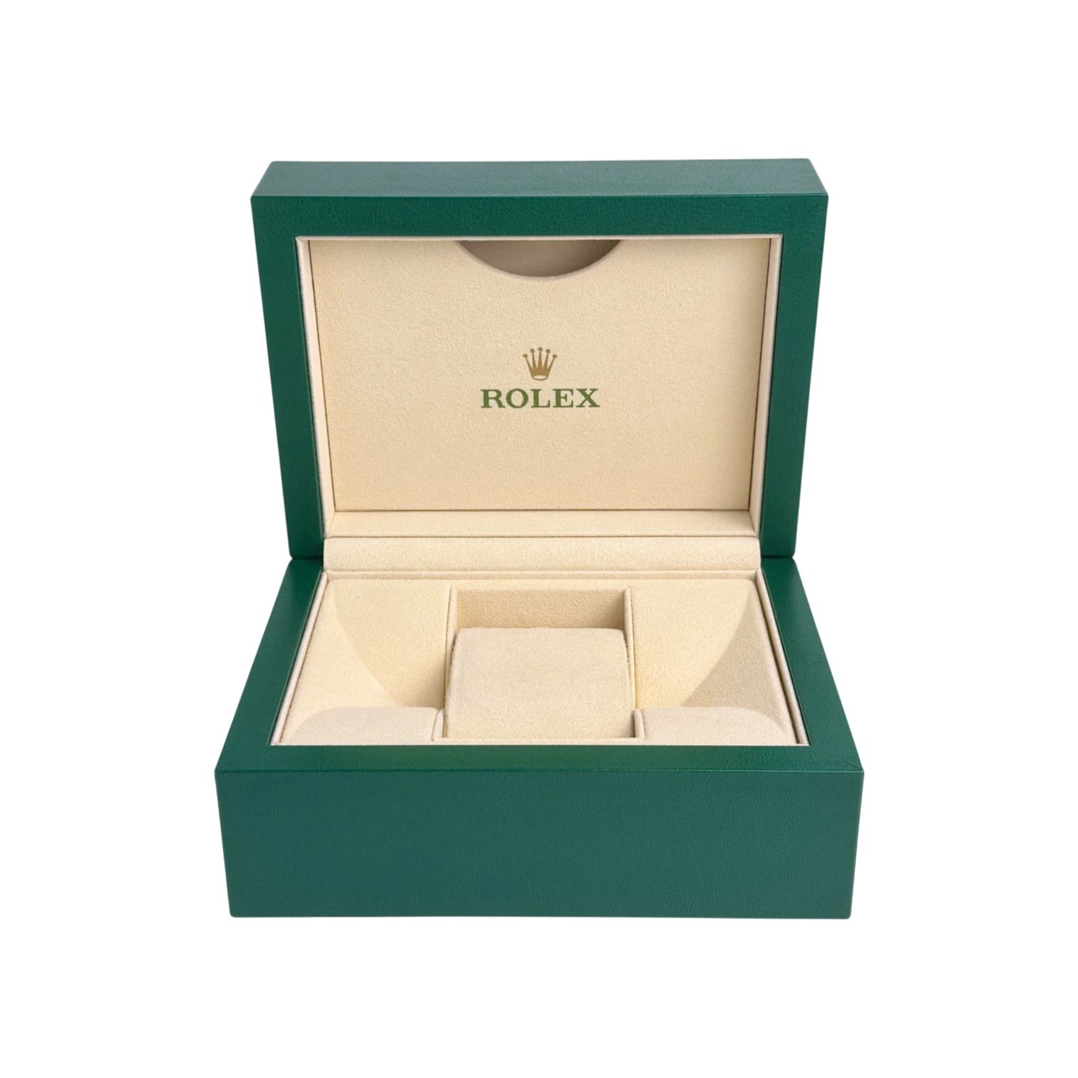 Rolex Oyster S Uhrenbox Box Umkarton Grün/Beige watch box green