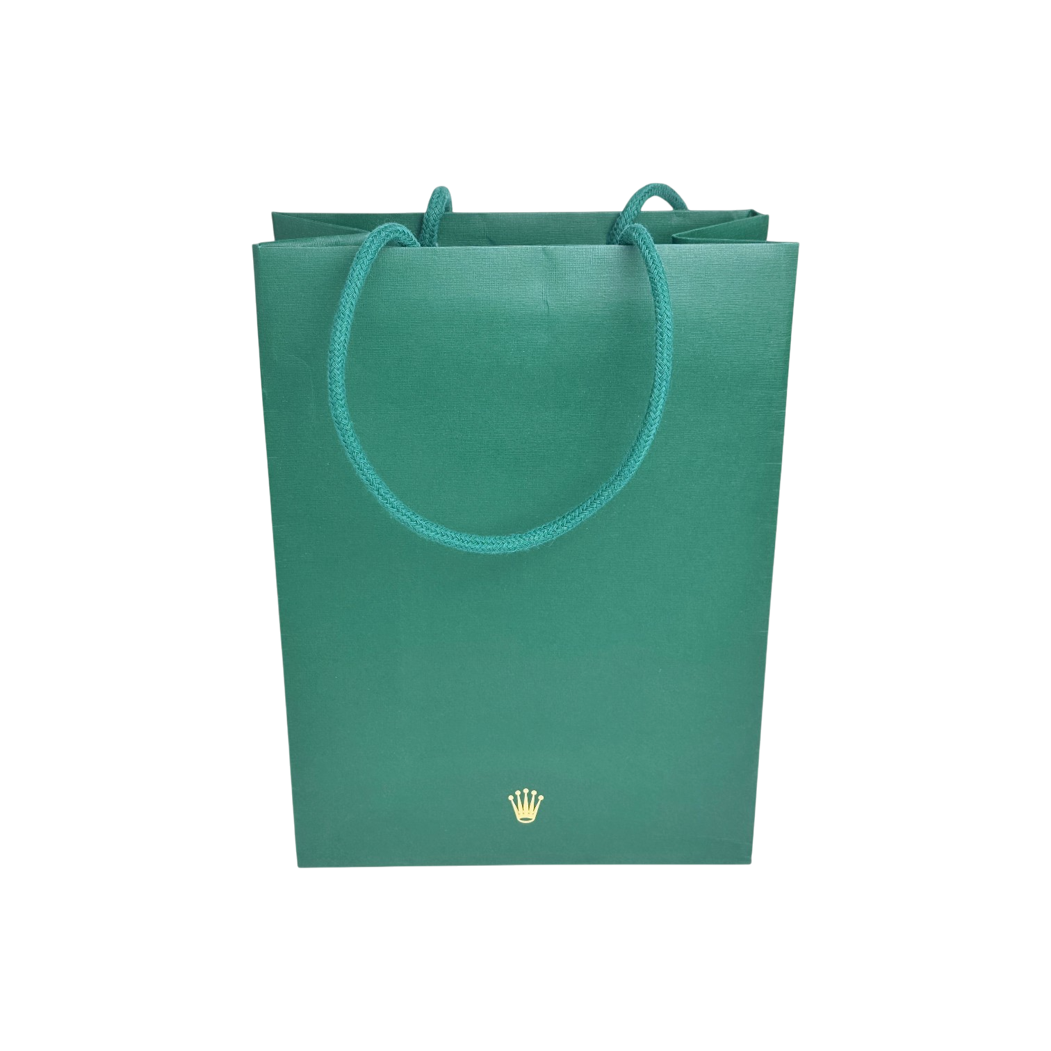 Rolex Papier Verkaufstasche Tasche Tüte Grün mittelgroß