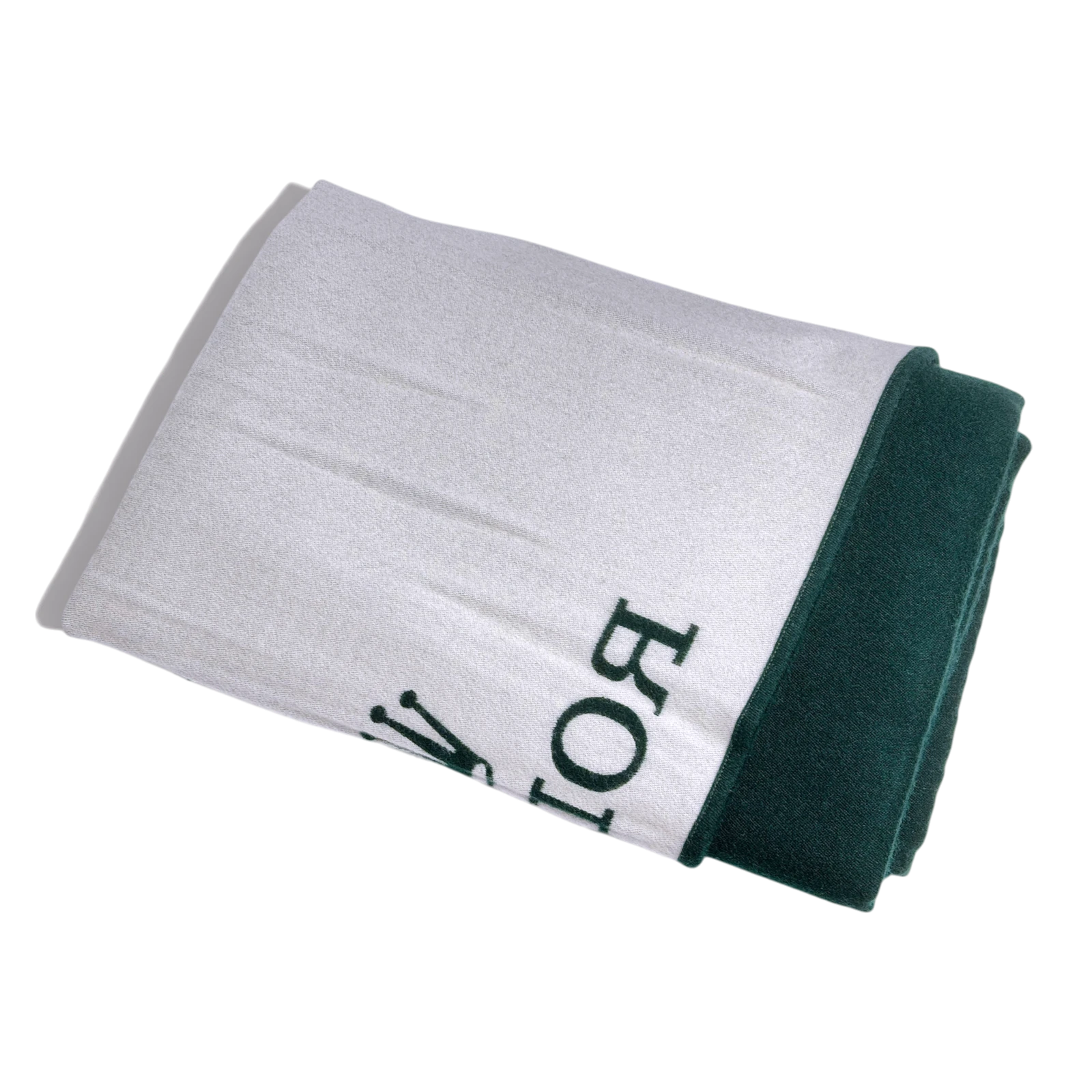 Rolex Picknickdecke, Decke Wolle, Siede Grün, Weiß mit Tragegurt