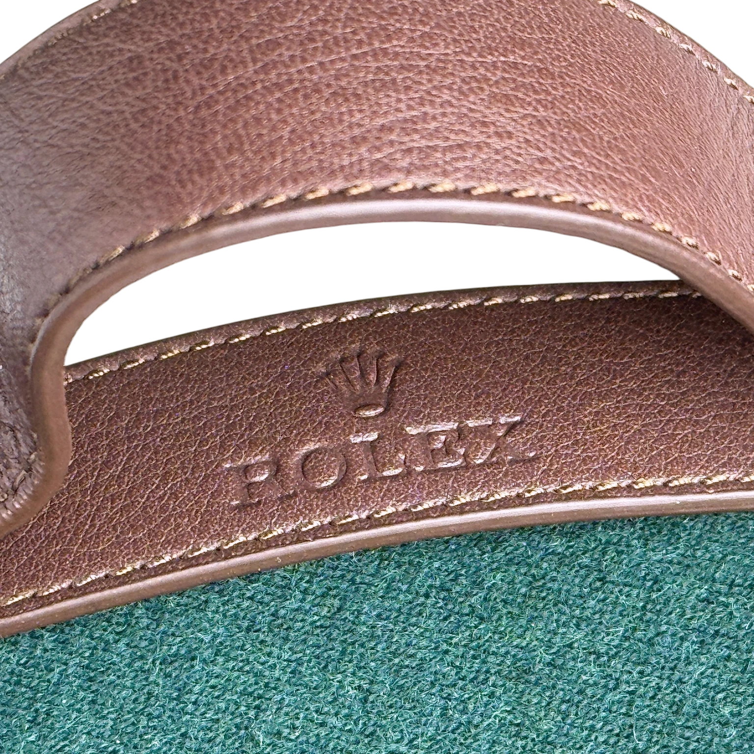 Rolex Picknickdecke, Decke Wolle, Siede Grün, Weiß mit Tragegurt