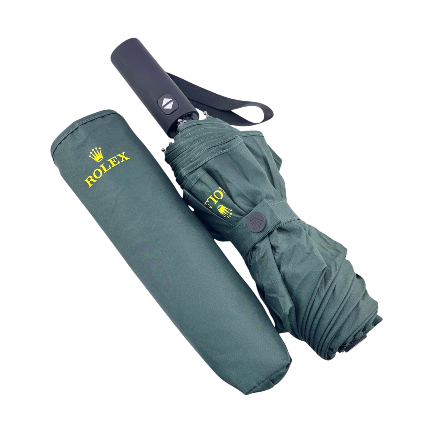 Rolex Regenschirm Schirm Taschenschirm Sonnenschirm Grün umbrella green