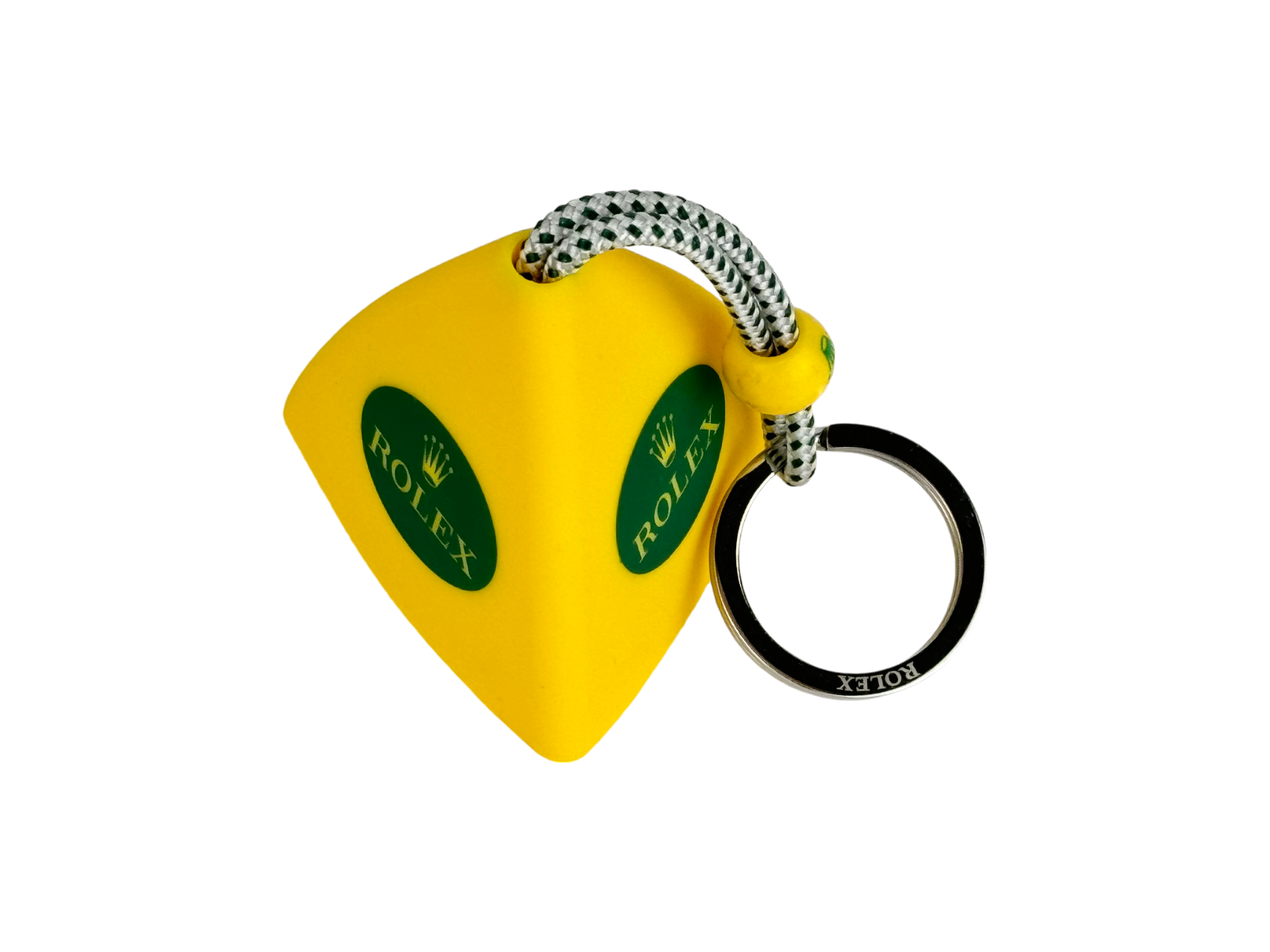 Rolex Schlüsselanhänger Anhänger Boje Gelb keyring keychain key holder buoy