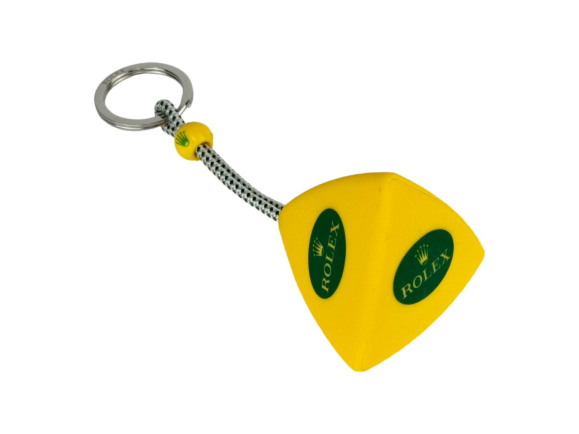 Rolex Schlüsselanhänger Anhänger Boje Gelb keyring keychain key holder buoy