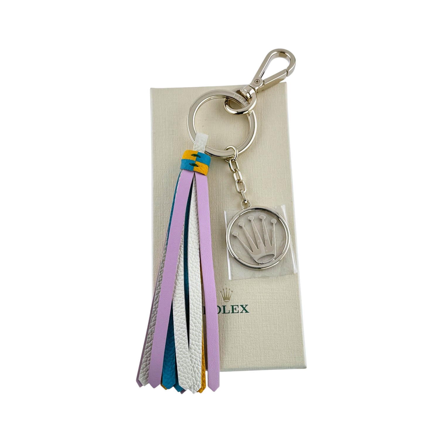 Rolex Schlüsselanhänger Edelstahl Anhänger in Gold keyring keychain key holder